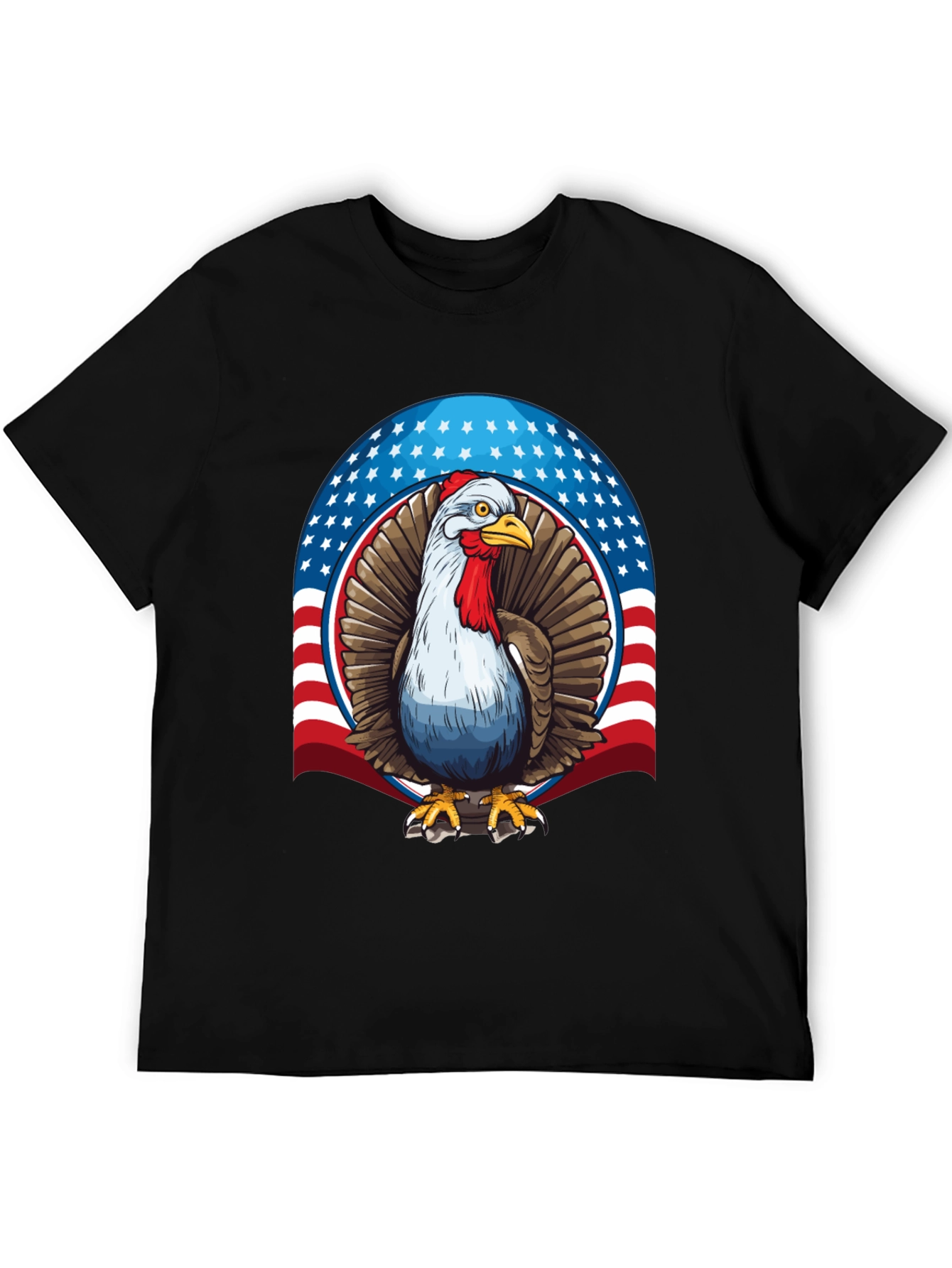 Patriotic Turkey Graphic T-Shirt
