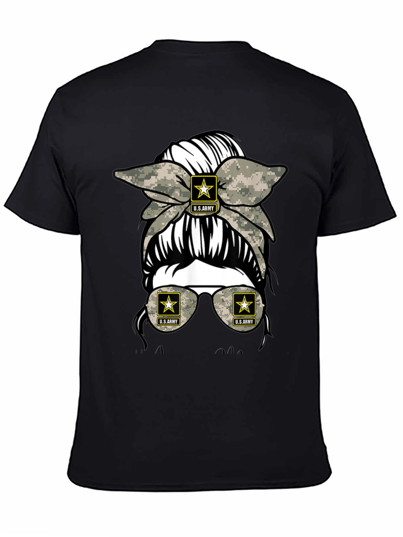 U.S. Army Messy Bun Camo T-Shirt