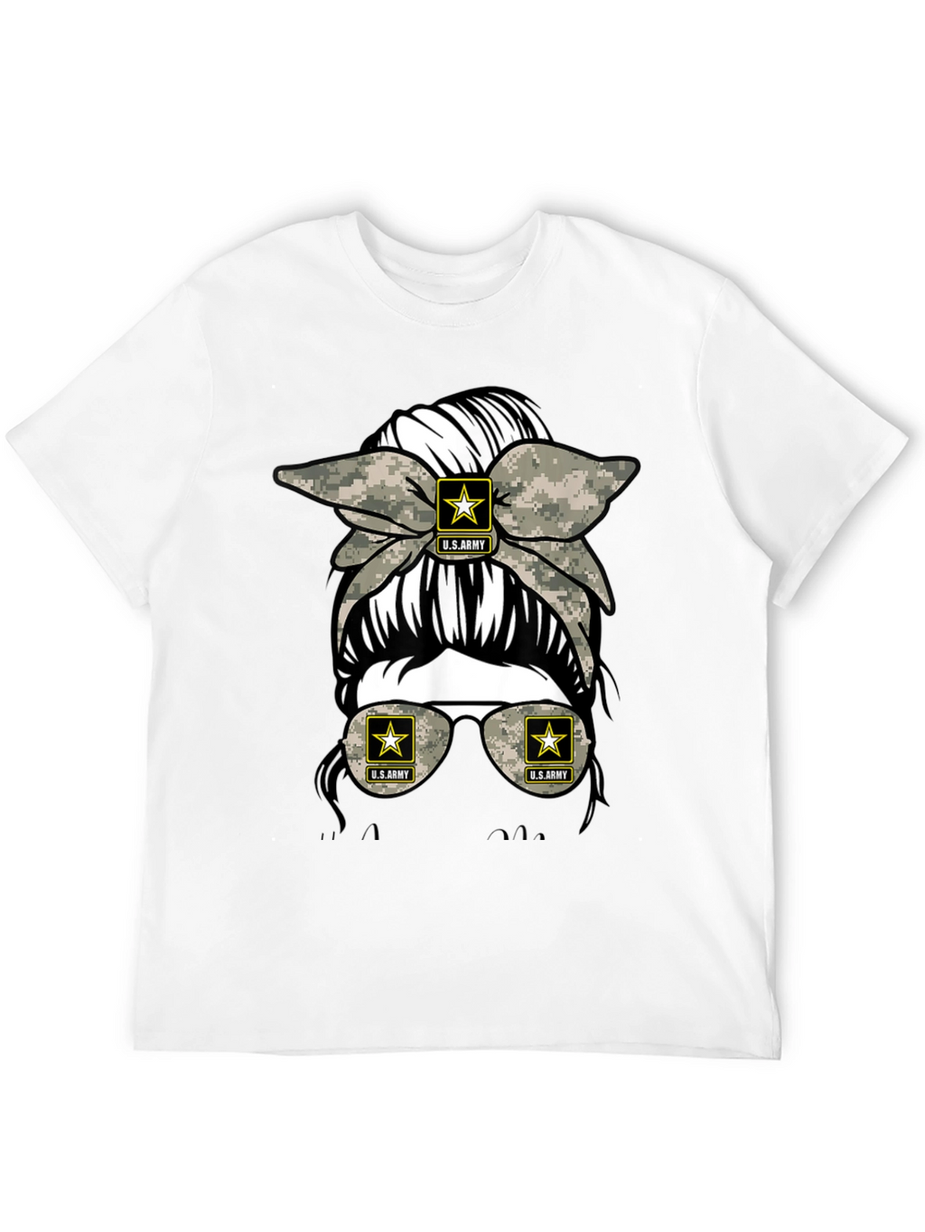 U.S. Army Messy Bun Camo T-Shirt