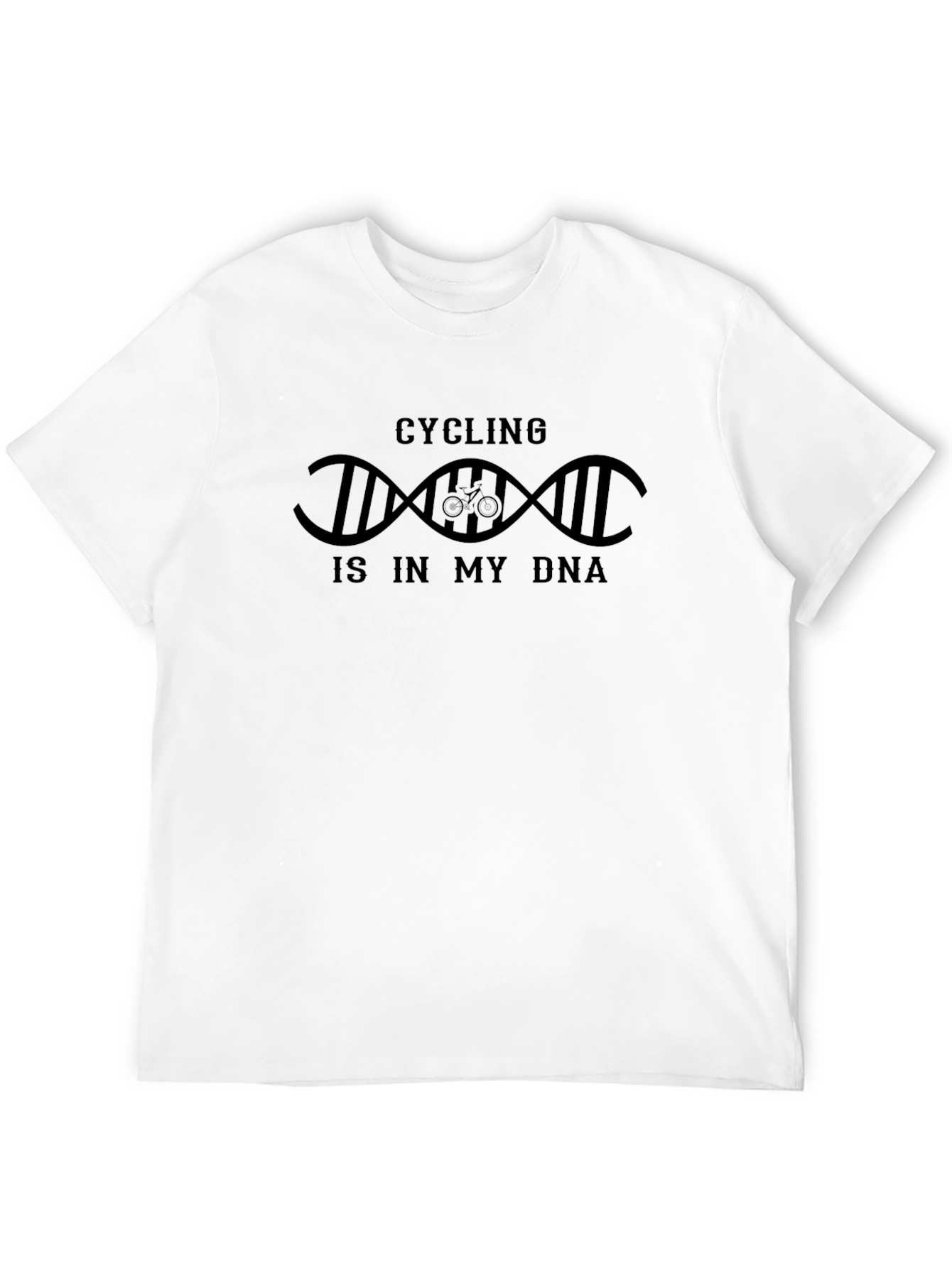 Cycling is in my DNA Graphic T-Shirt - Black