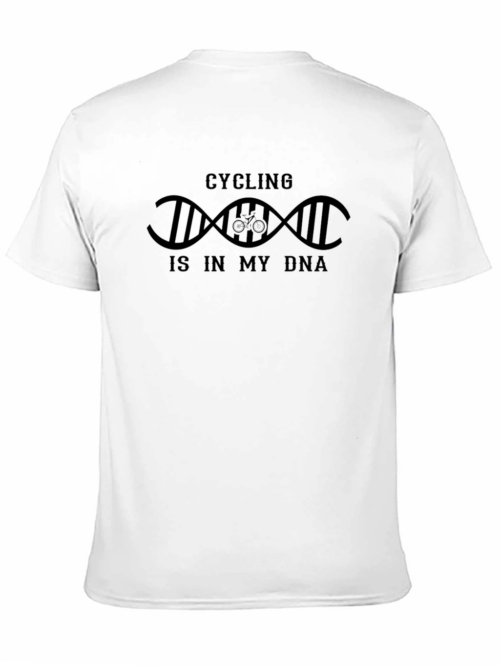 Cycling is in my DNA Graphic T-Shirt - Black