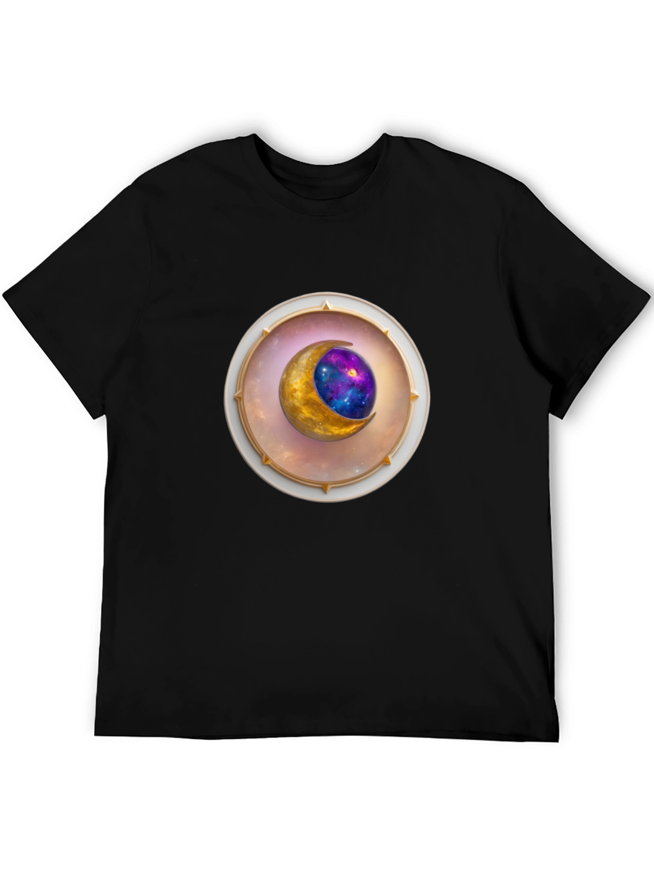 Celestial Moon Graphic Tee - Stylish Space Design