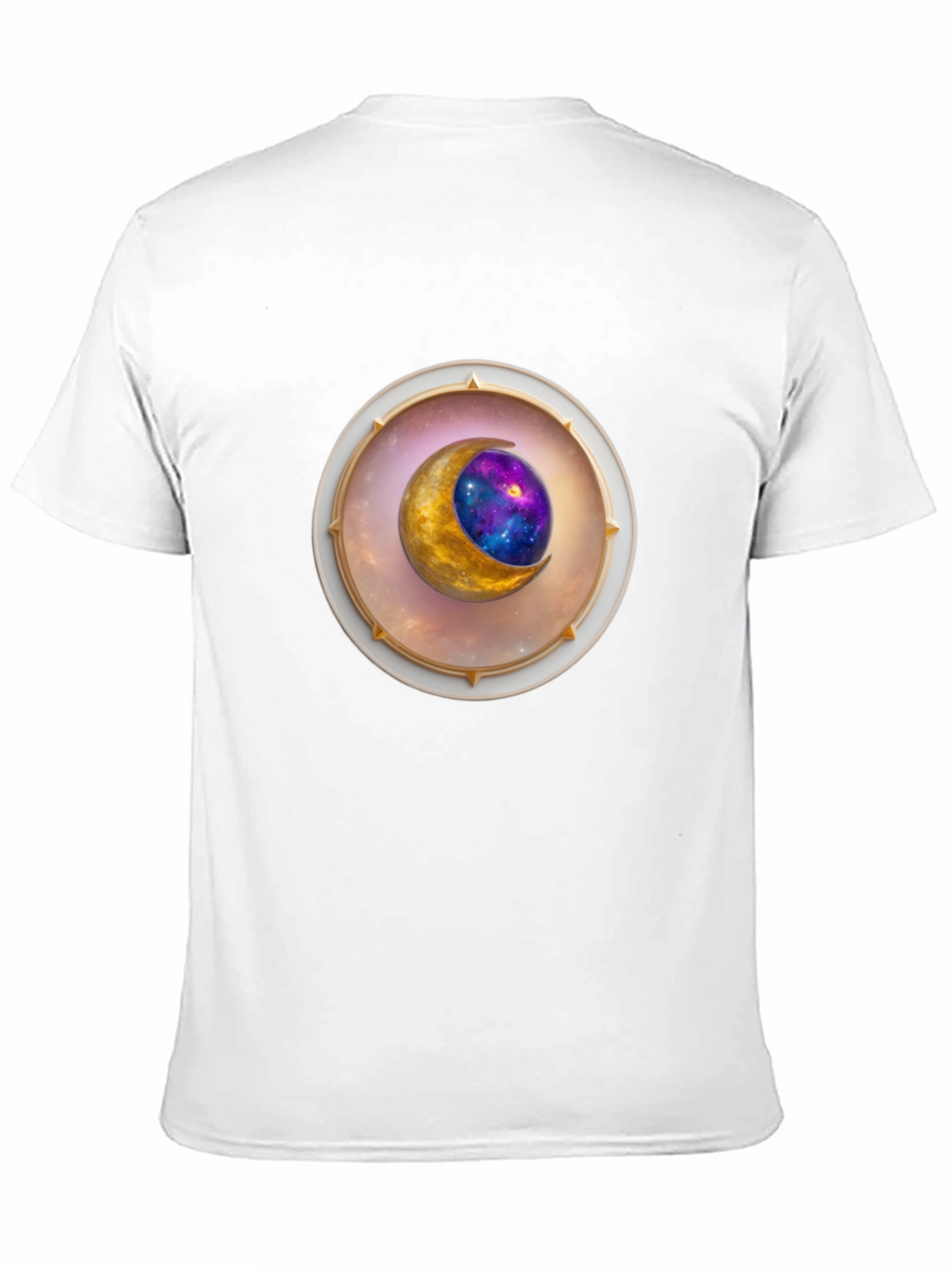 Celestial Moon Graphic Tee - Stylish Space Design