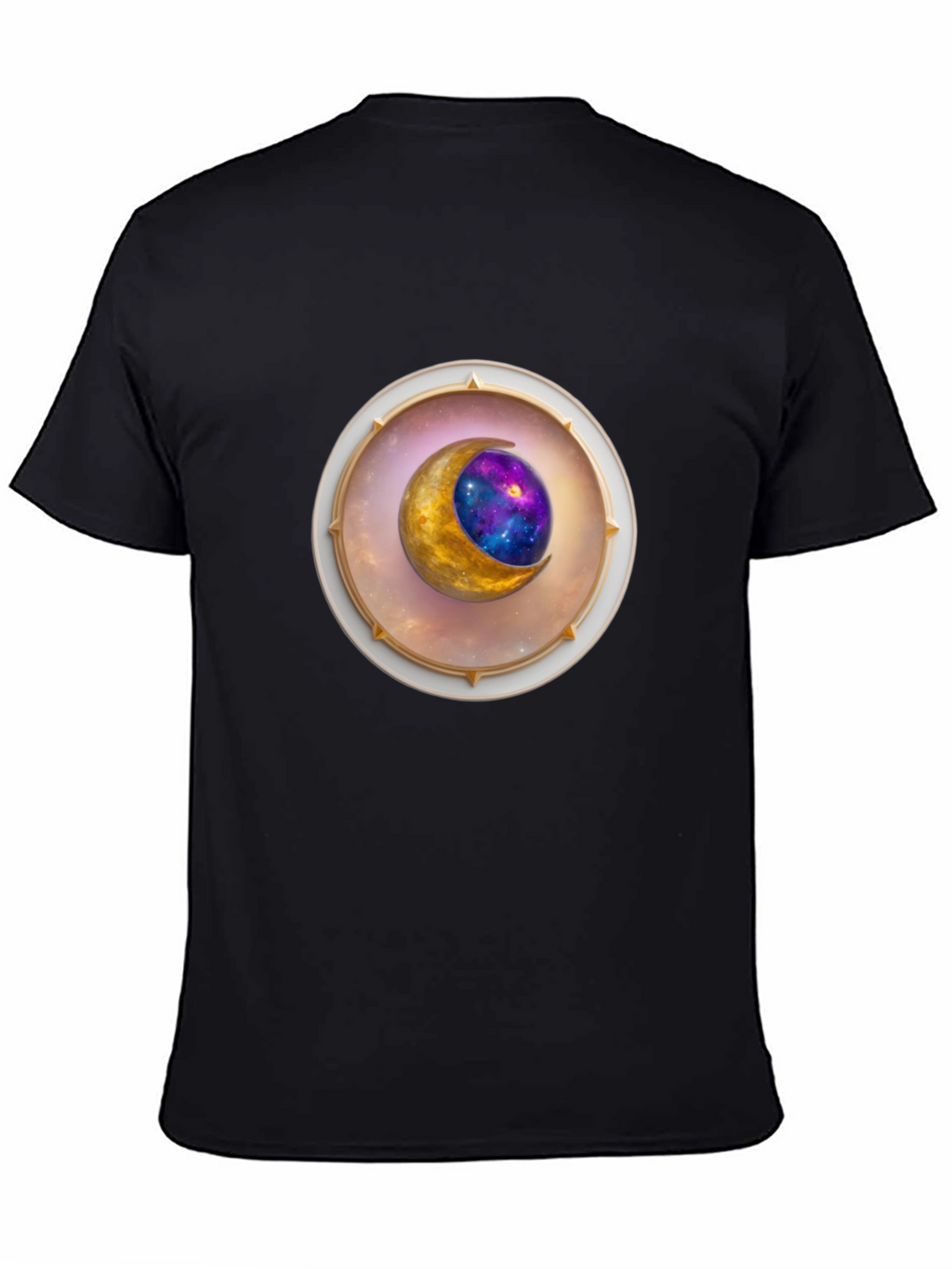 Celestial Moon Graphic Tee - Stylish Space Design