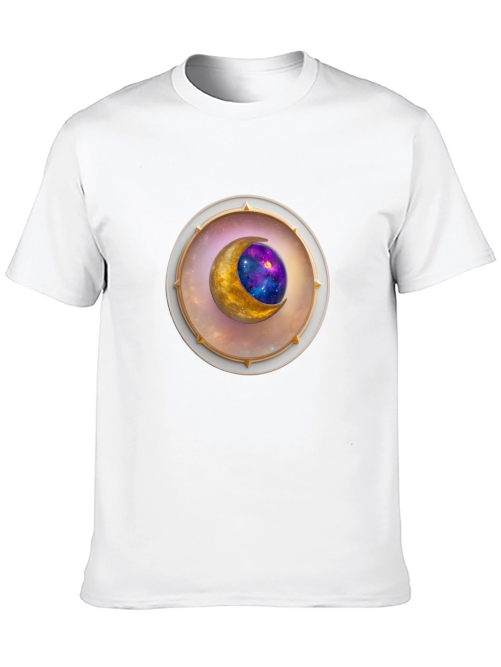 Celestial Moon Graphic Tee - Stylish Space Design