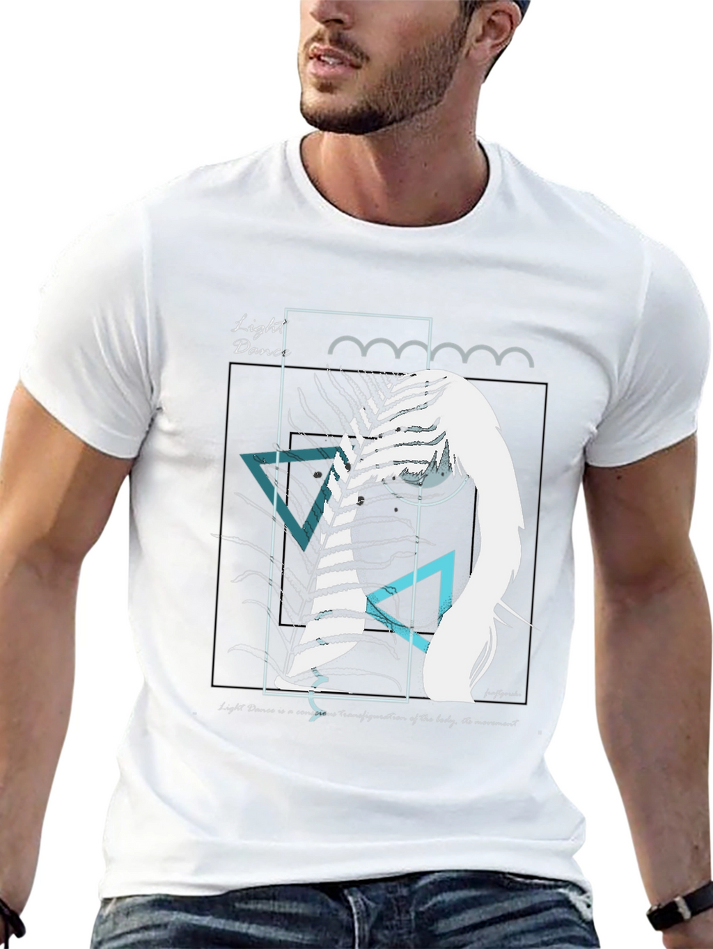 Abstract Art Graphic Tee - Light Dance