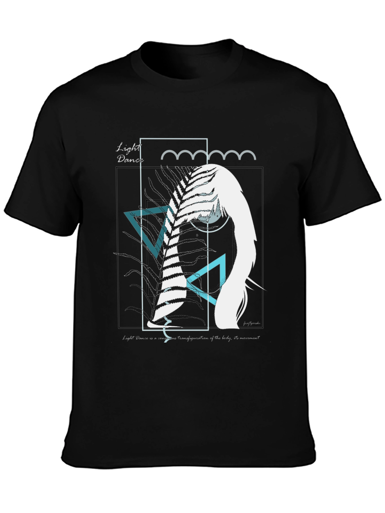 Abstract Art Graphic Tee - Light Dance