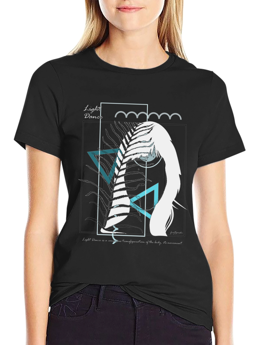 Abstract Art Graphic Tee - Light Dance