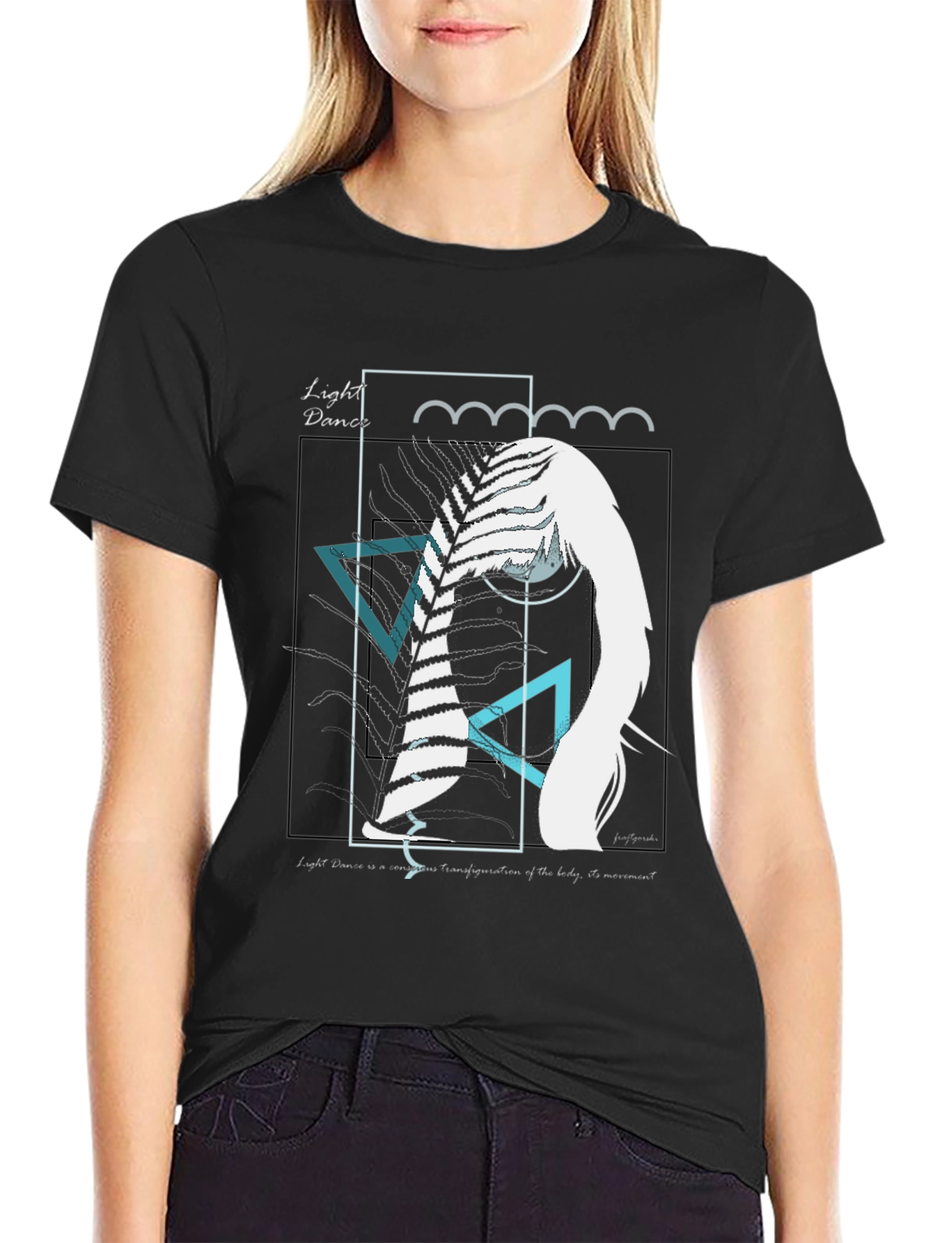 Abstract Art Graphic Tee - Light Dance