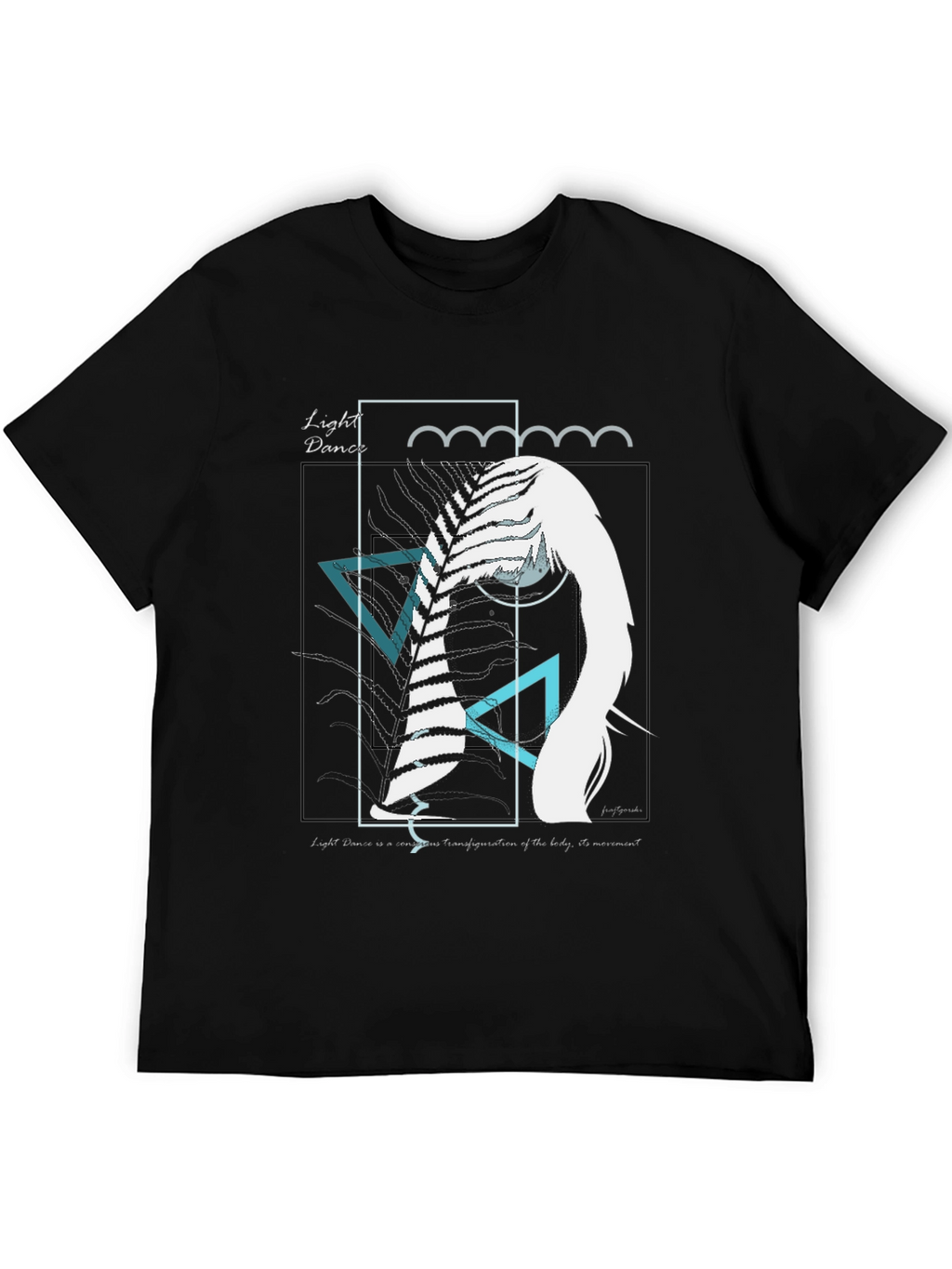 Abstract Art Graphic Tee - Light Dance