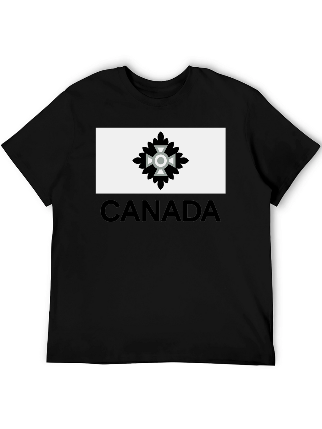 Canada T-Shirt with Unique Emblem - Black