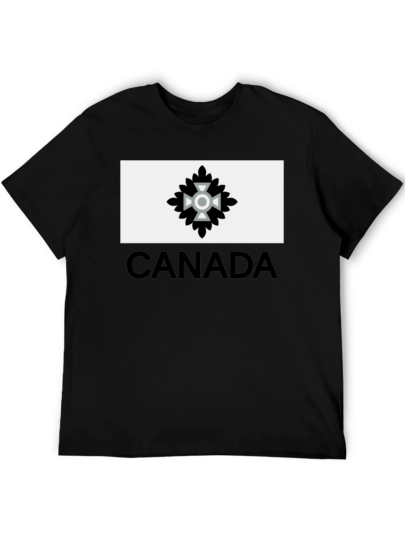 Canada T-Shirt with Unique Emblem - Black