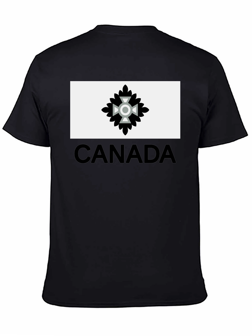 Canada T-Shirt with Unique Emblem - Black