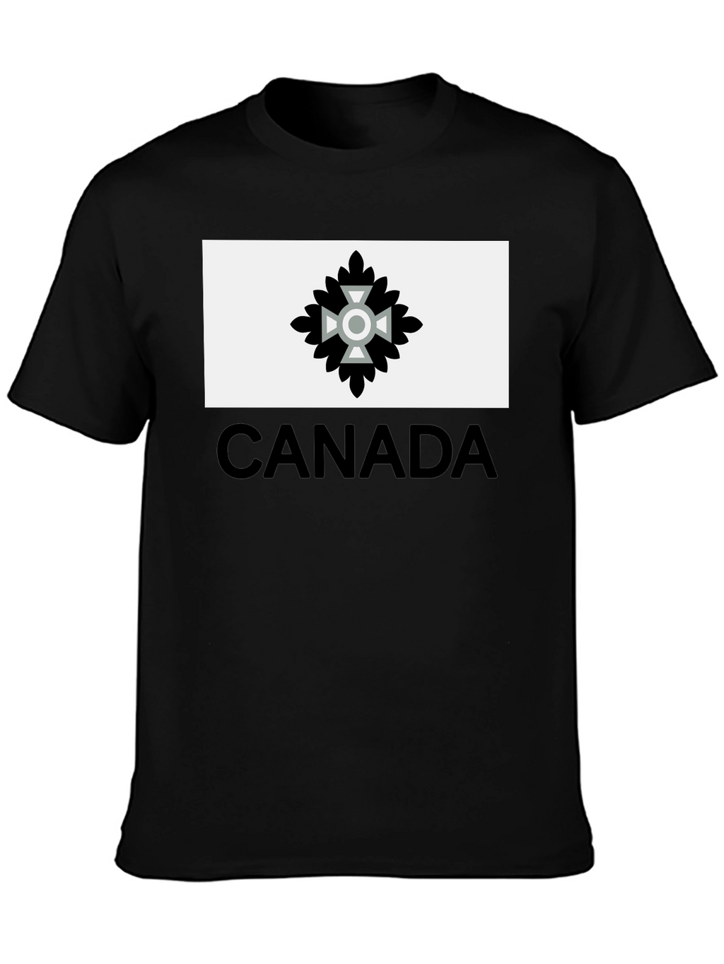 Canada T-Shirt with Unique Emblem - Black
