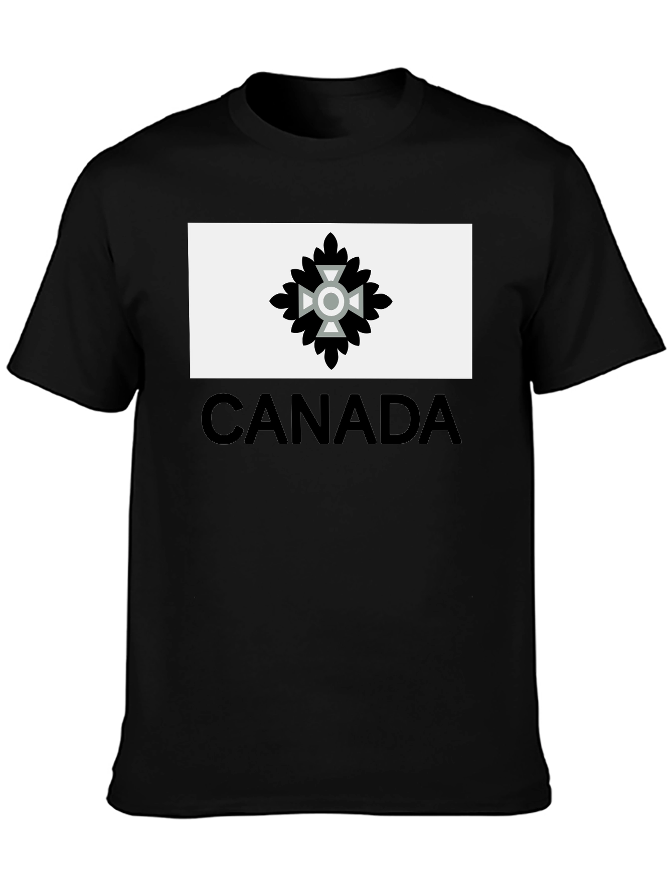 Canada T-Shirt with Unique Emblem - Black