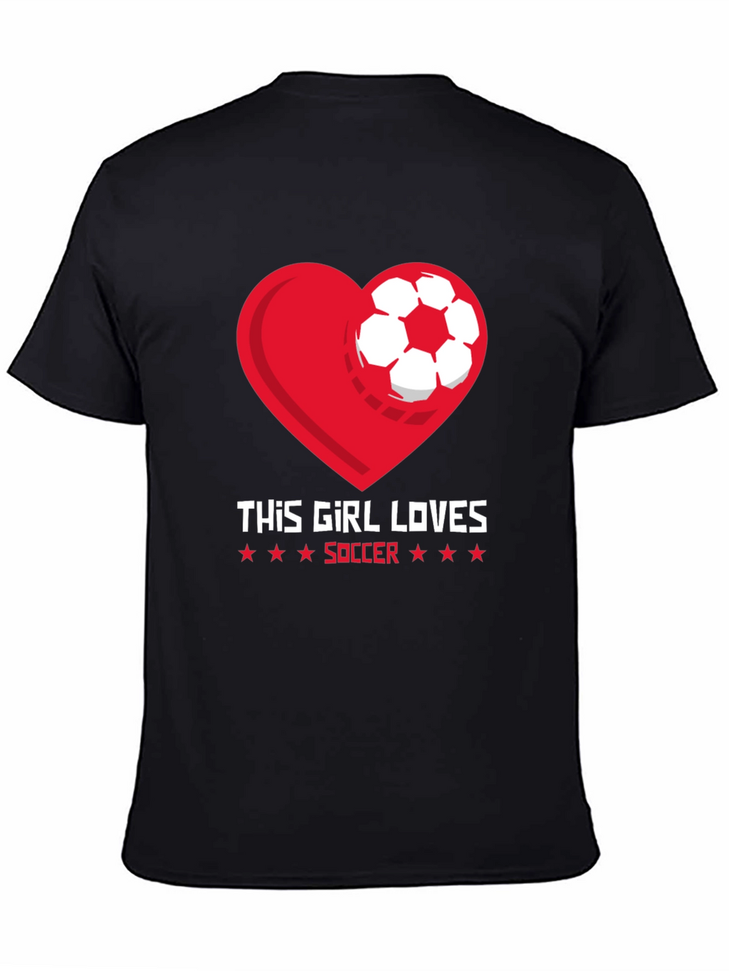 This Girl Loves Soccer Graphic T-Shirt