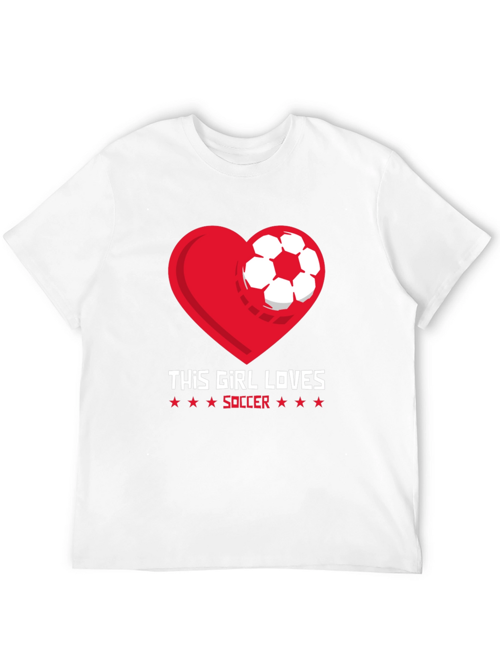 This Girl Loves Soccer Graphic T-Shirt