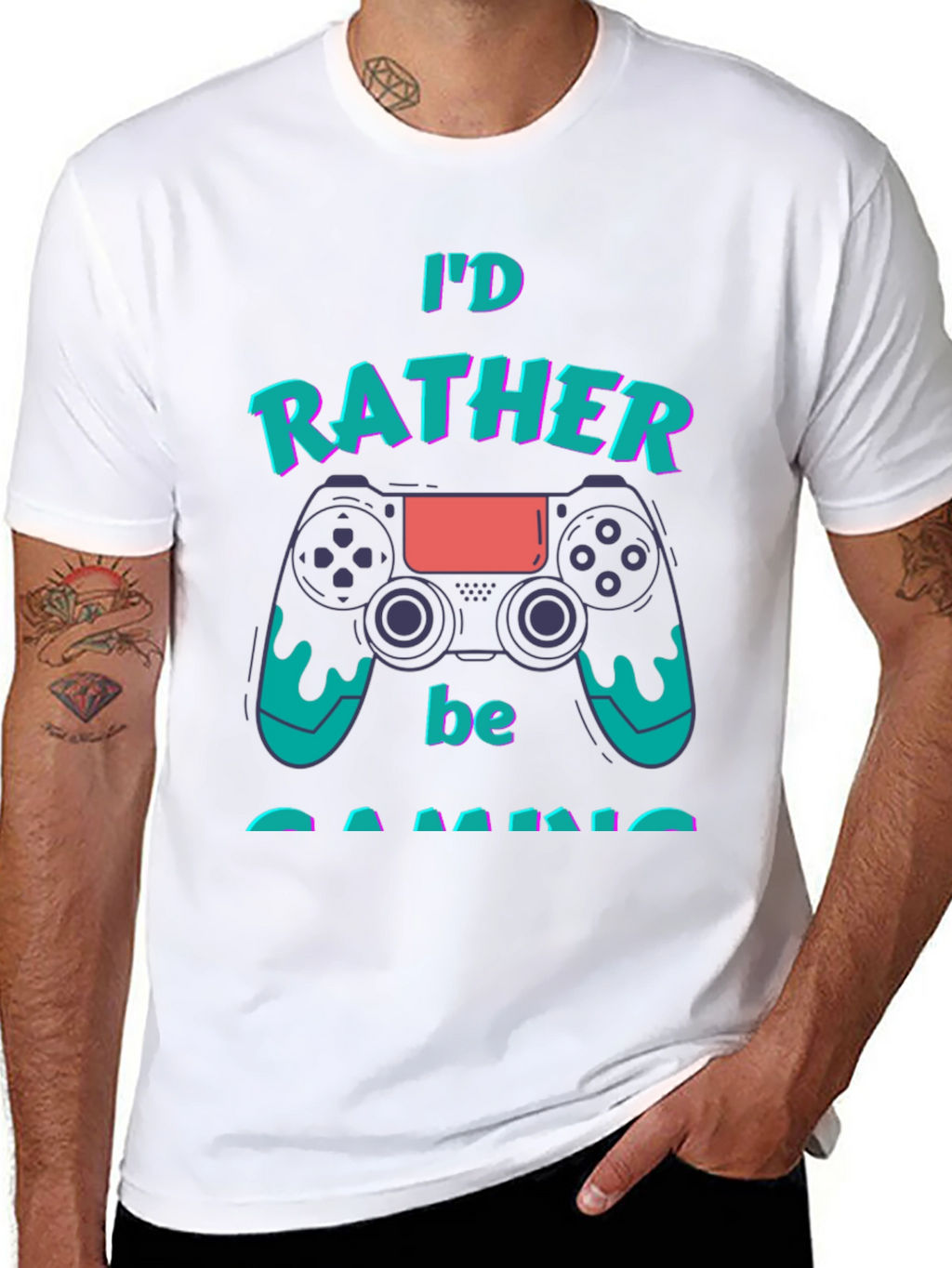Id Rather Be Gaming T-Shirt - Gamer Gift