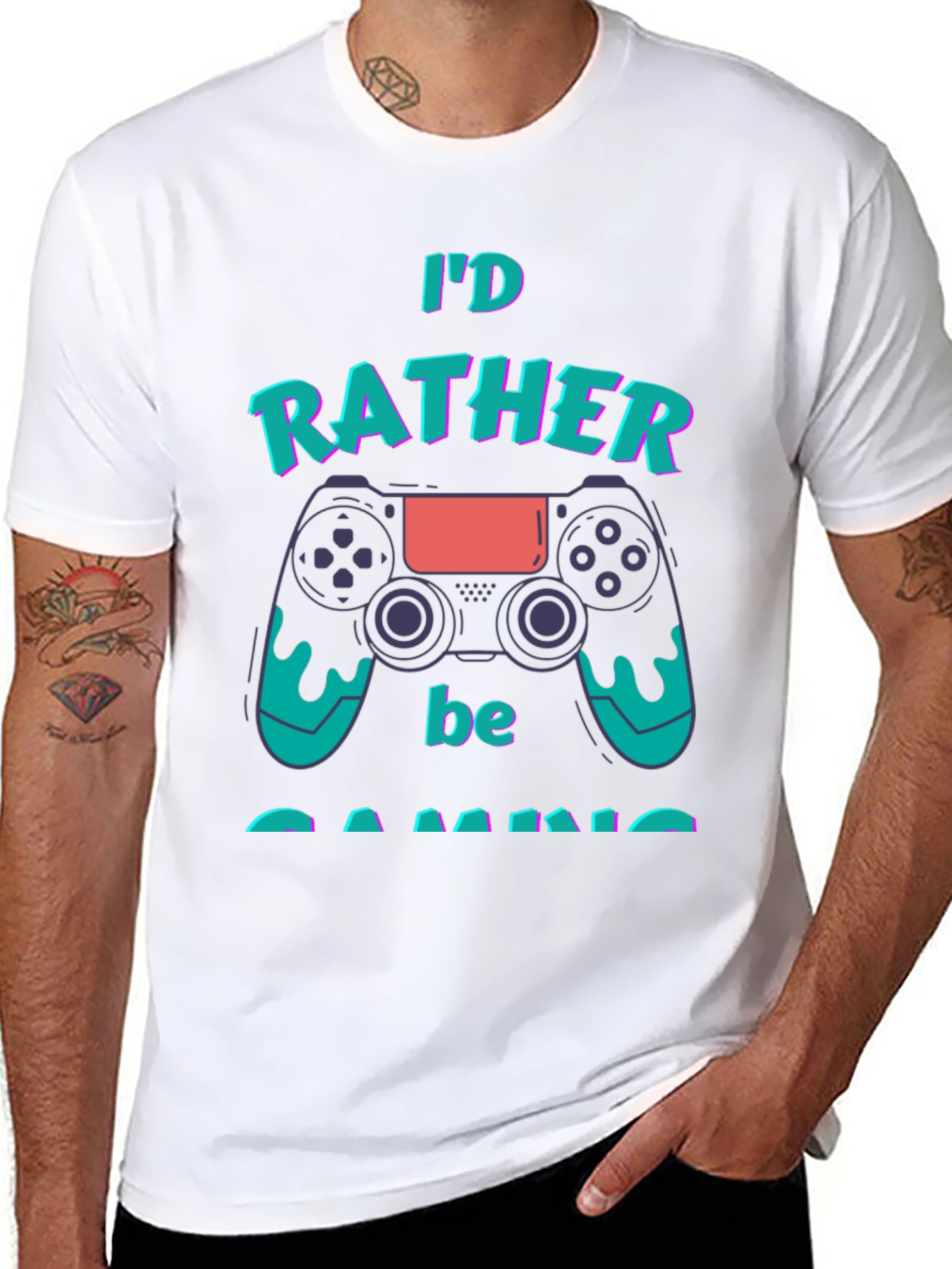Id Rather Be Gaming T-Shirt - Gamer Gift