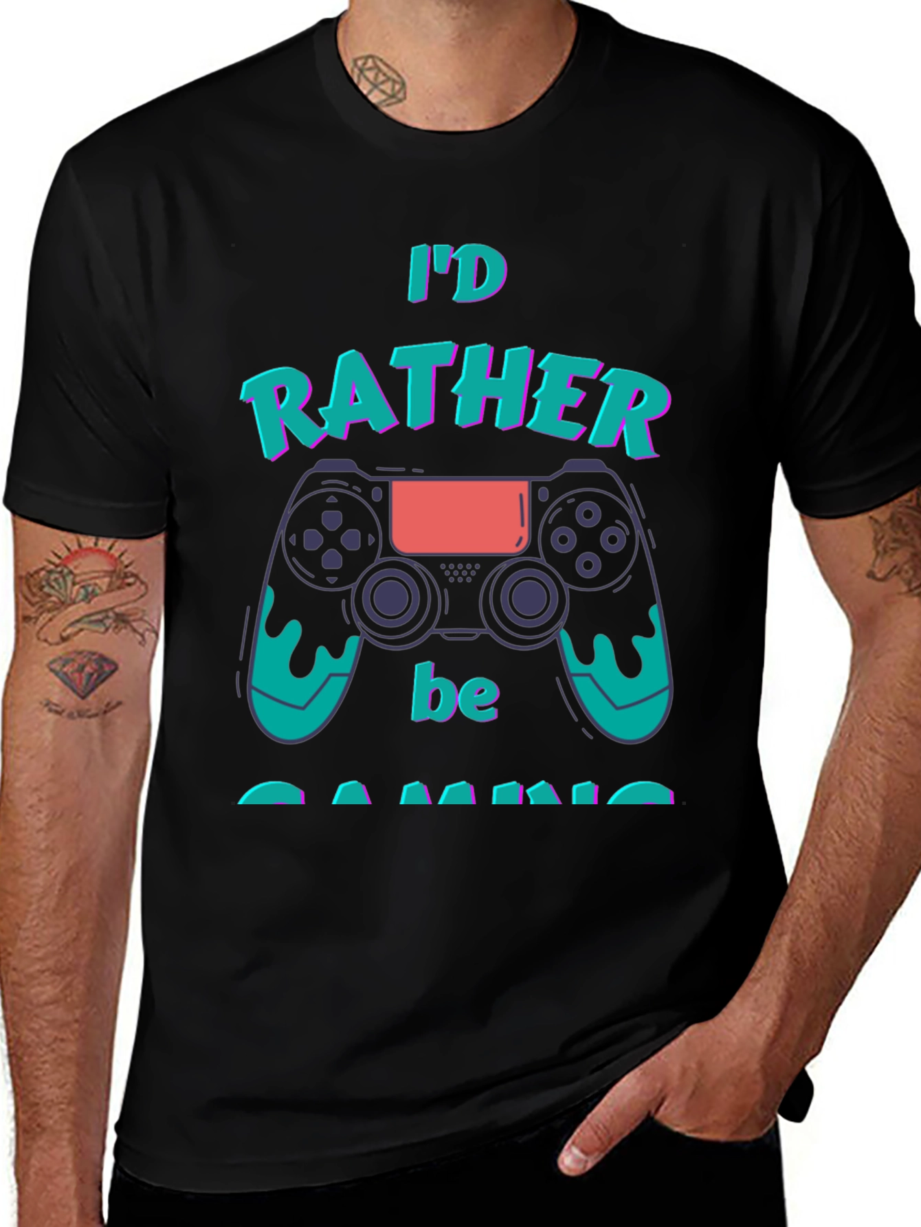 Id Rather Be Gaming T-Shirt - Gamer Gift