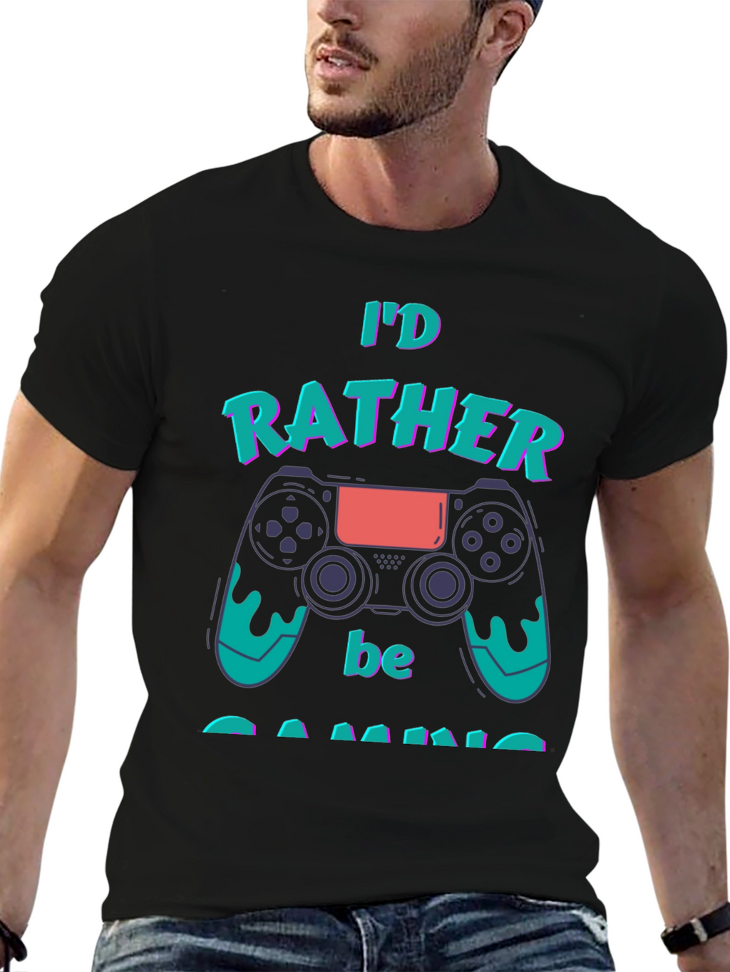 Id Rather Be Gaming T-Shirt - Gamer Gift
