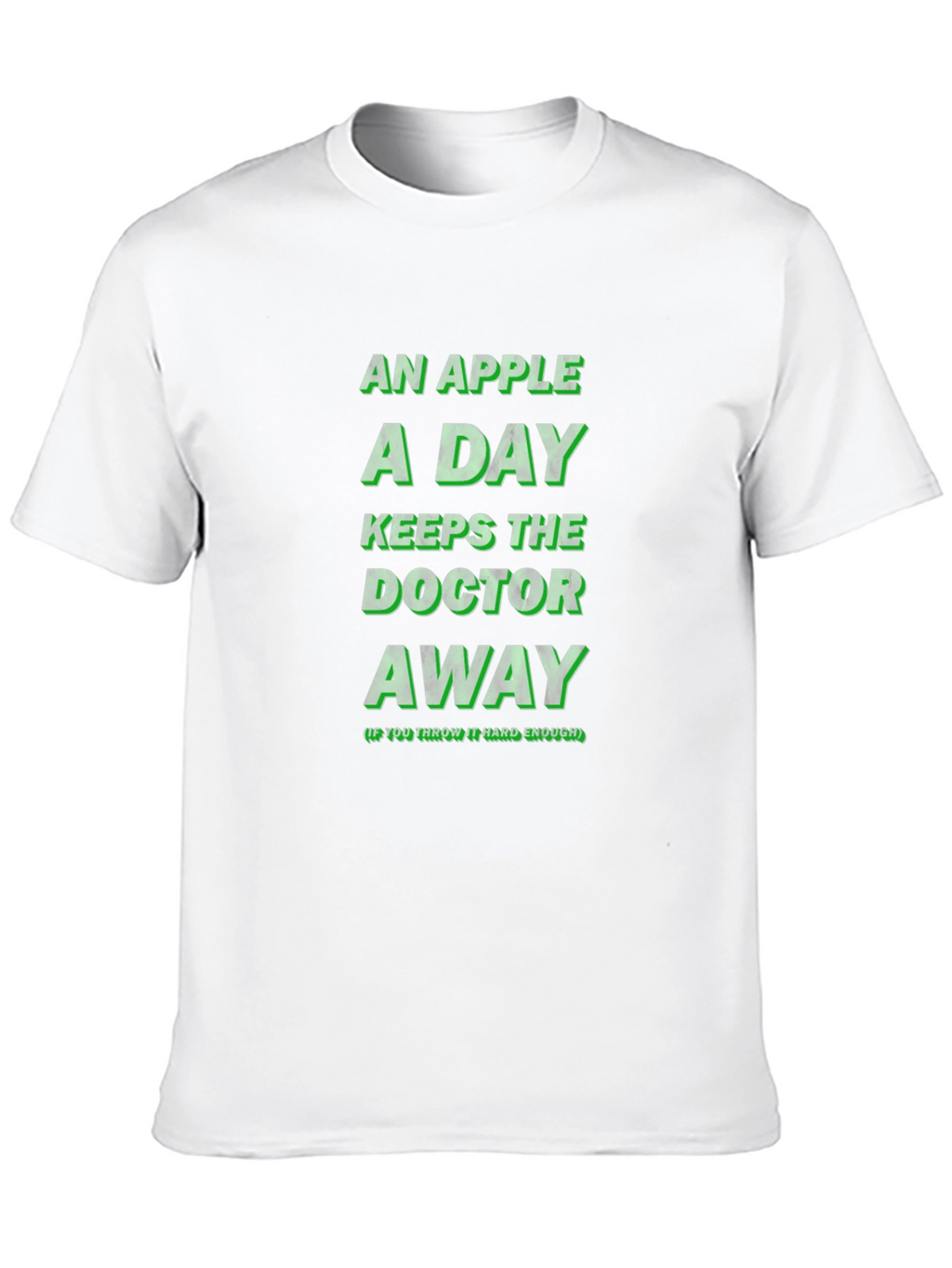 An Apple A Day Funny Novelty Graphic T-Shirt