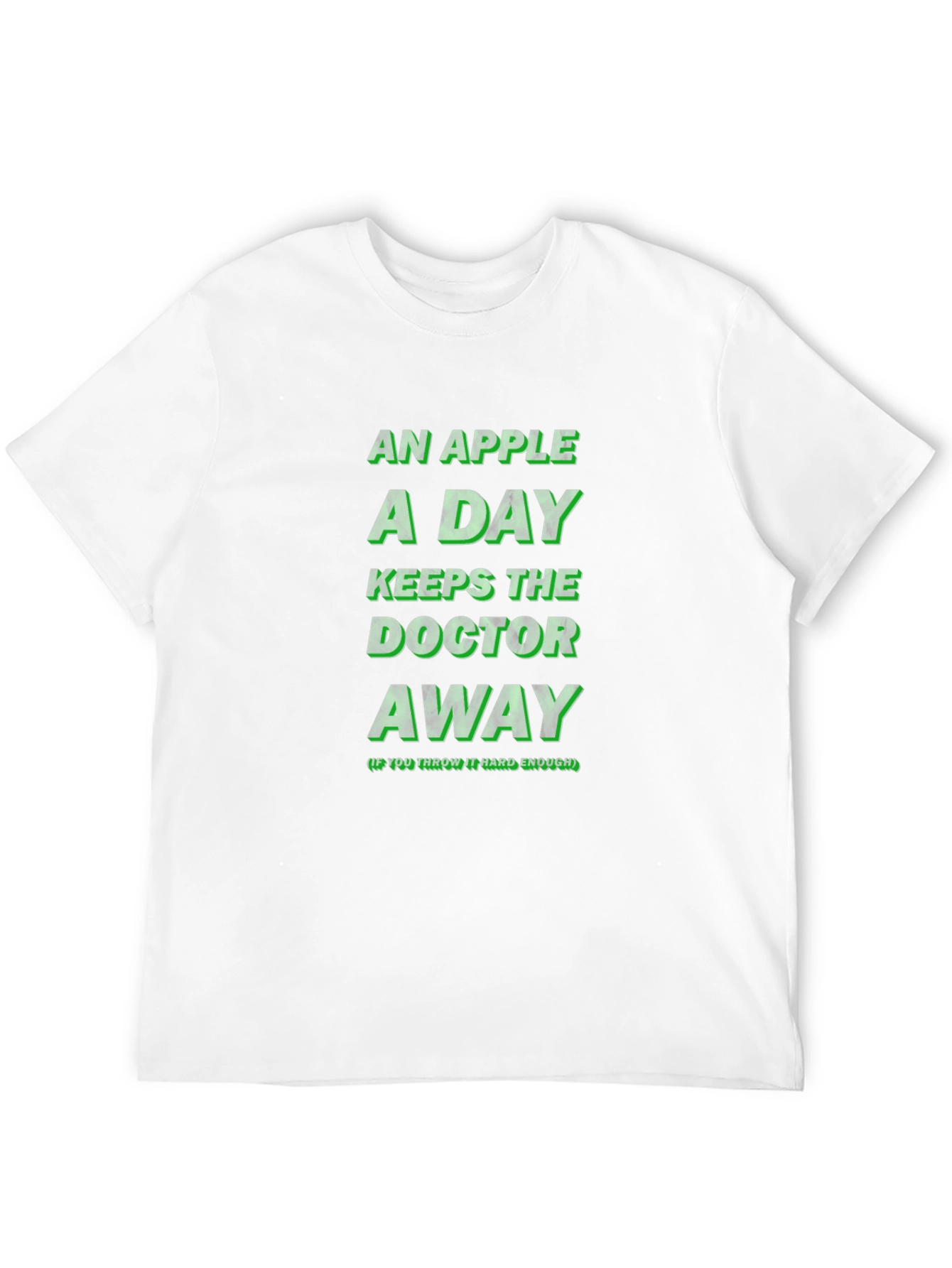 An Apple A Day Funny Novelty Graphic T-Shirt