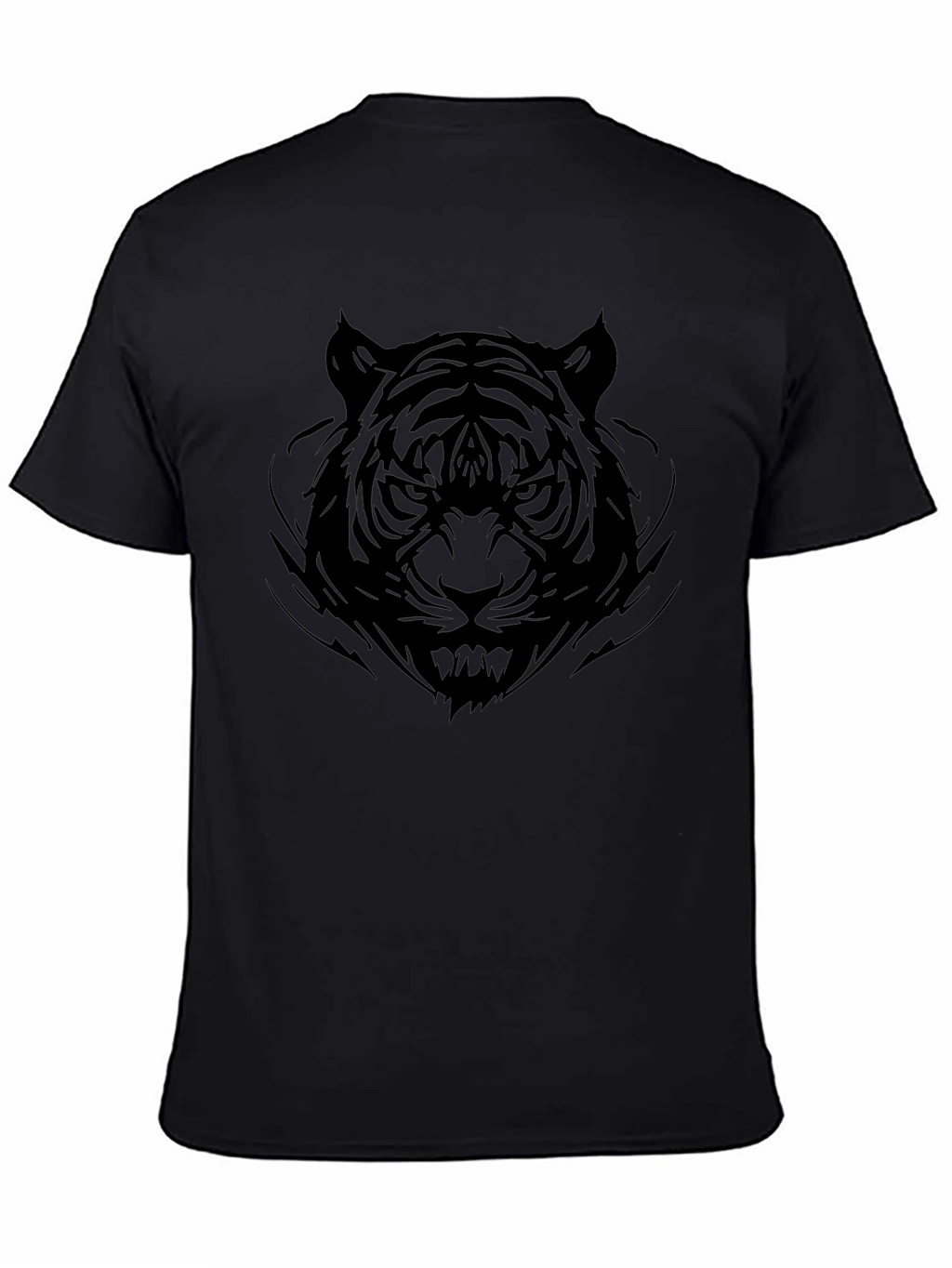 Black Tiger Graphic Tee - Mens Casual Shirt