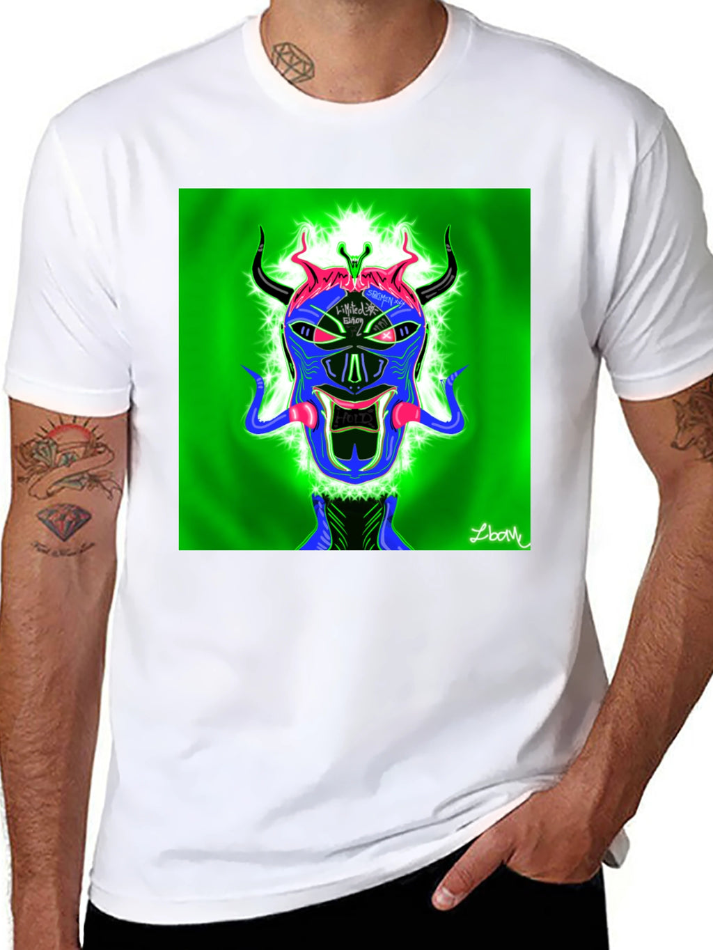 Bold Graphic Tee - Devilish Cool Art