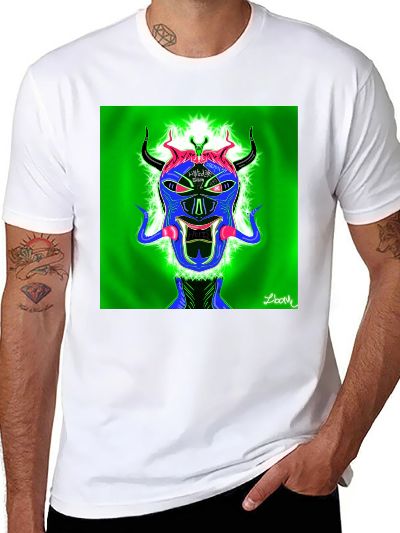 Bold Graphic Tee - Devilish Cool Art