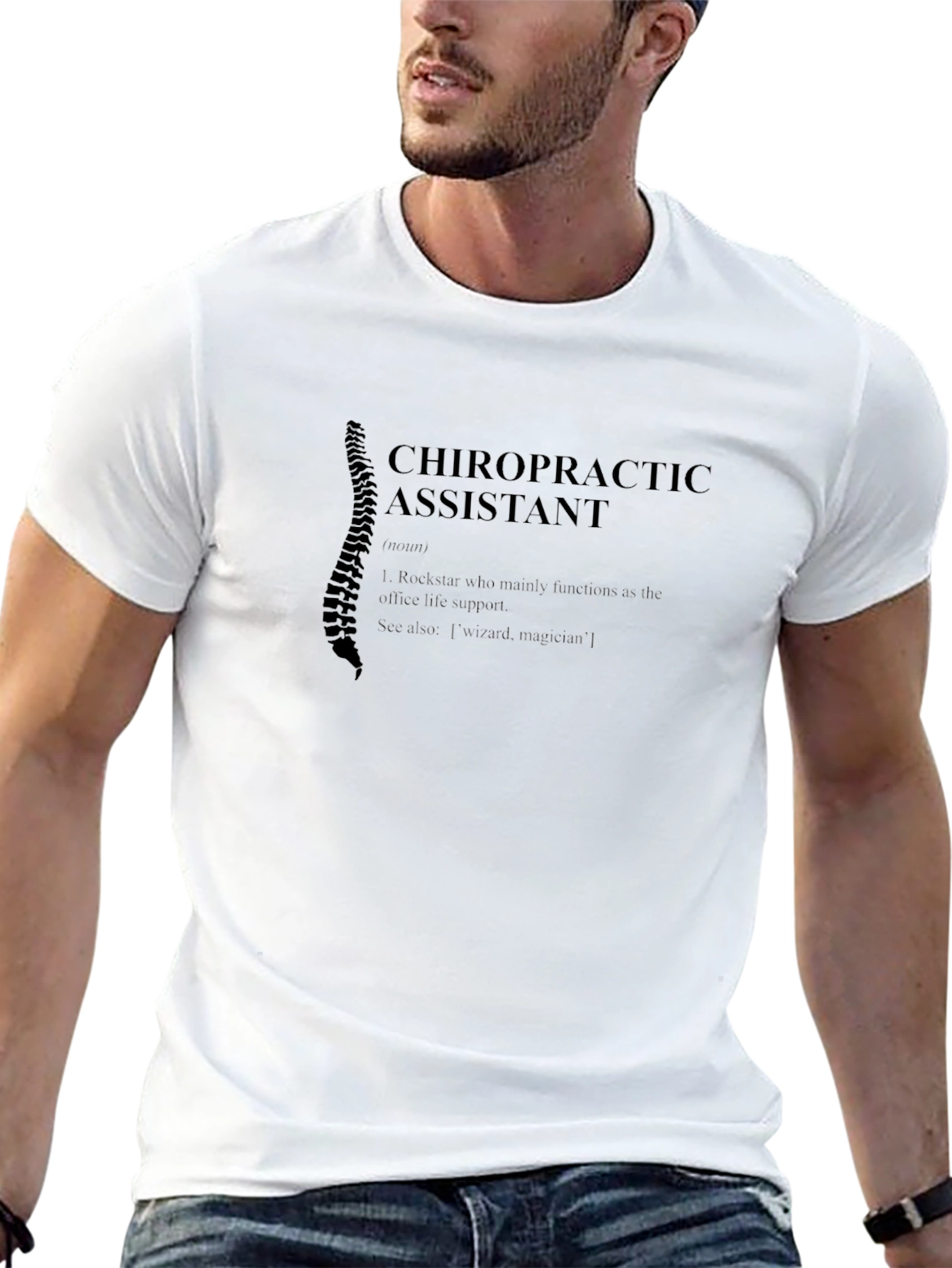 Chiropractic Assistant Definition Graphic T-Shirt