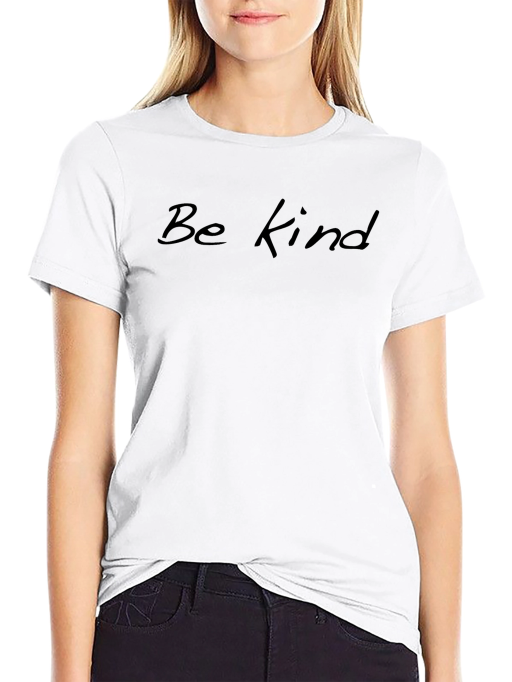 Be Kind Tee - Soft Black Graphic T-Shirt