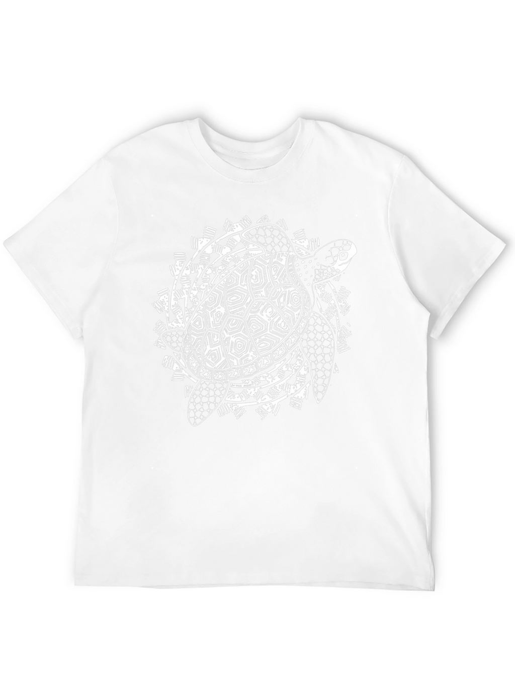 Tribal Turtle Graphic Black T-Shirt