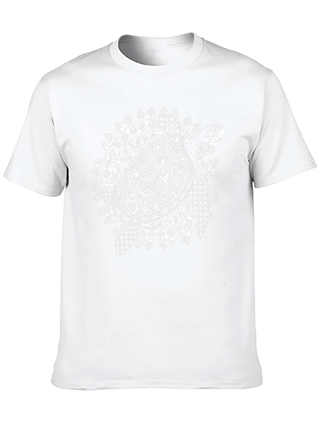 Tribal Turtle Graphic Black T-Shirt
