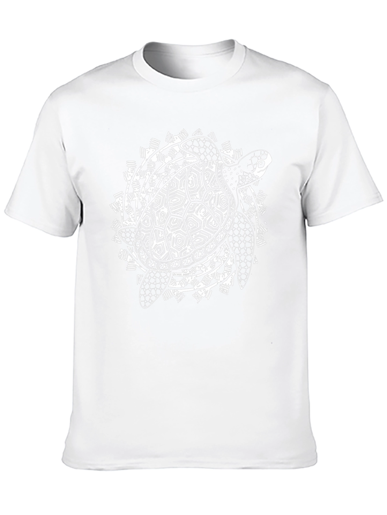 Tribal Turtle Graphic Black T-Shirt