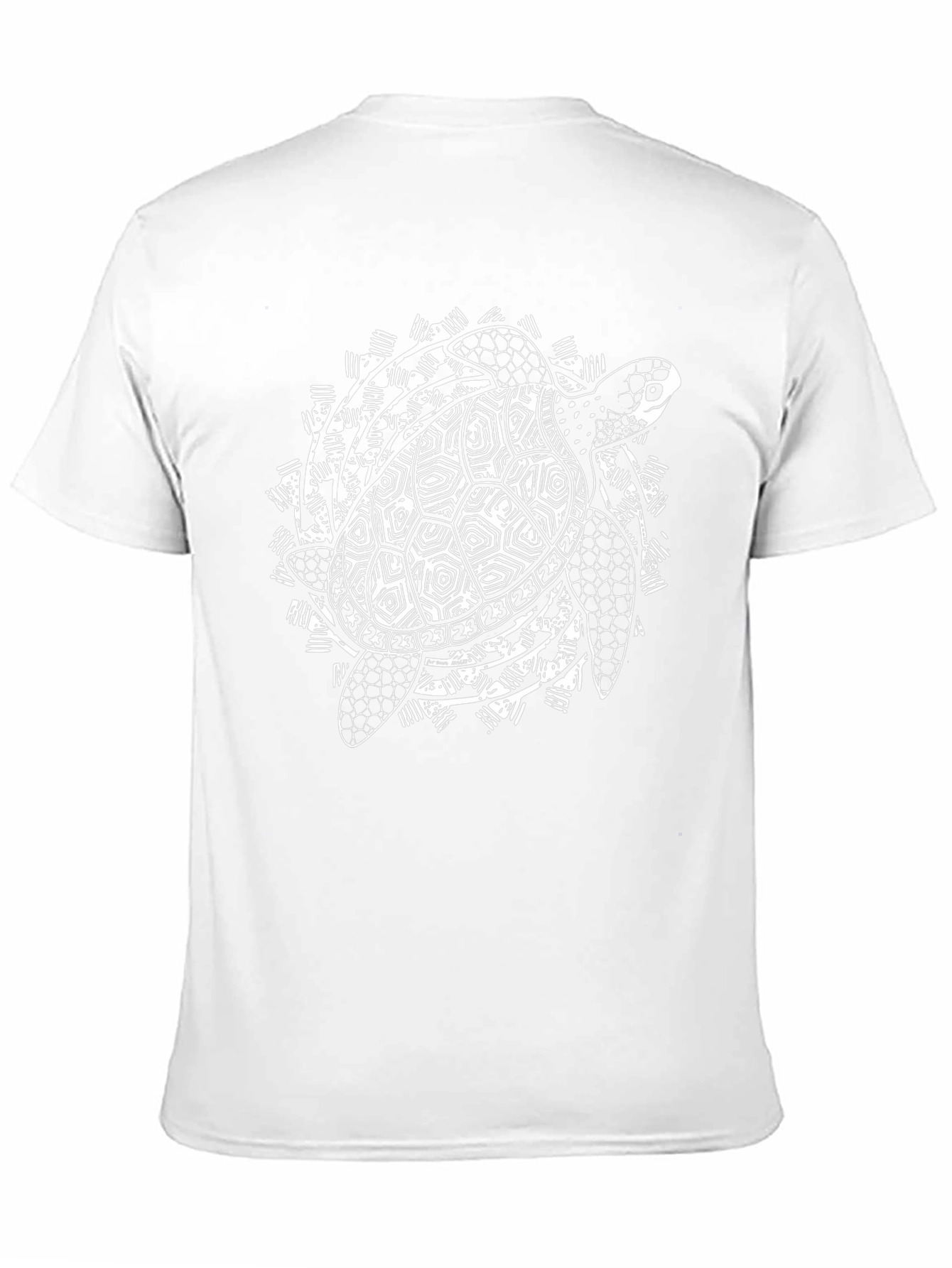 Tribal Turtle Graphic Black T-Shirt