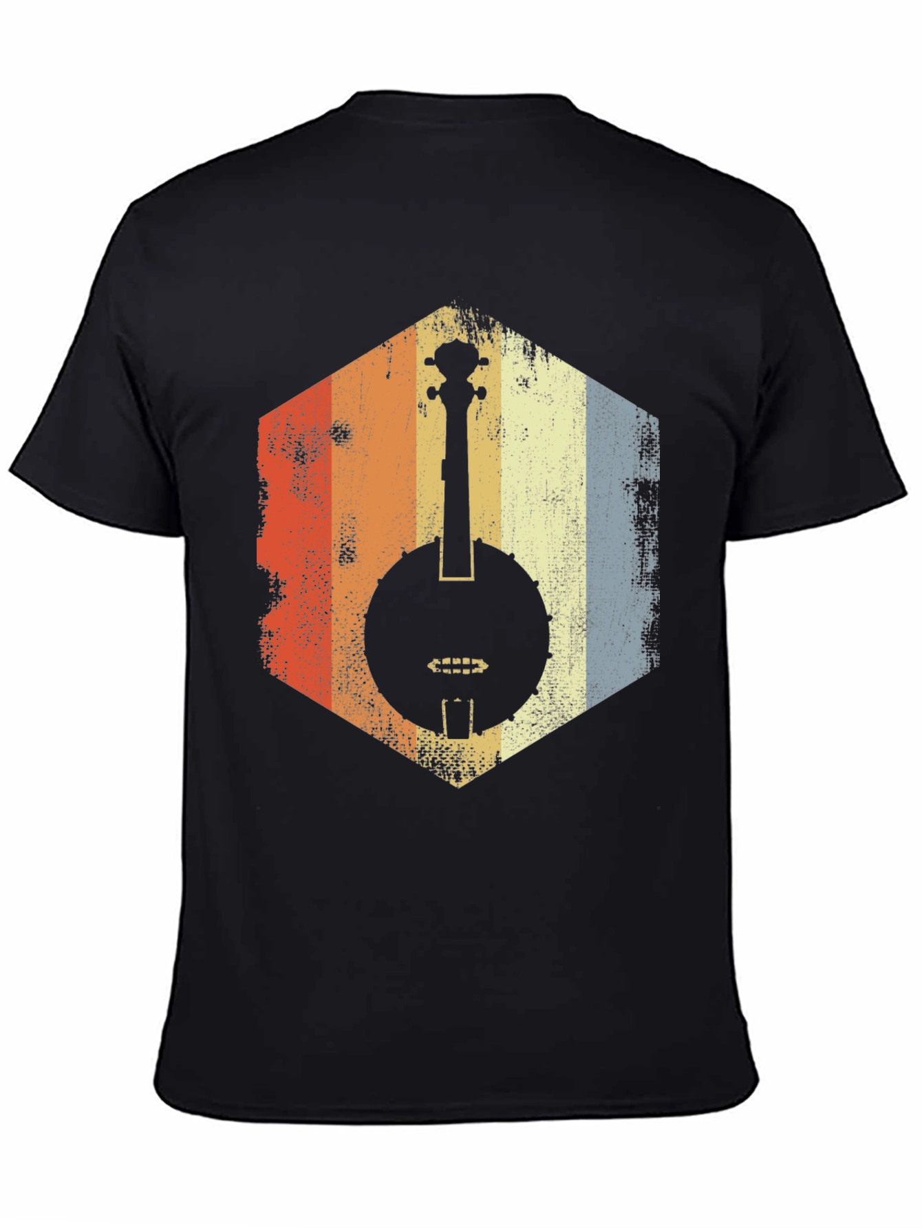 Retro Banjo Graphic Tee - Vintage Music Lover Shirt