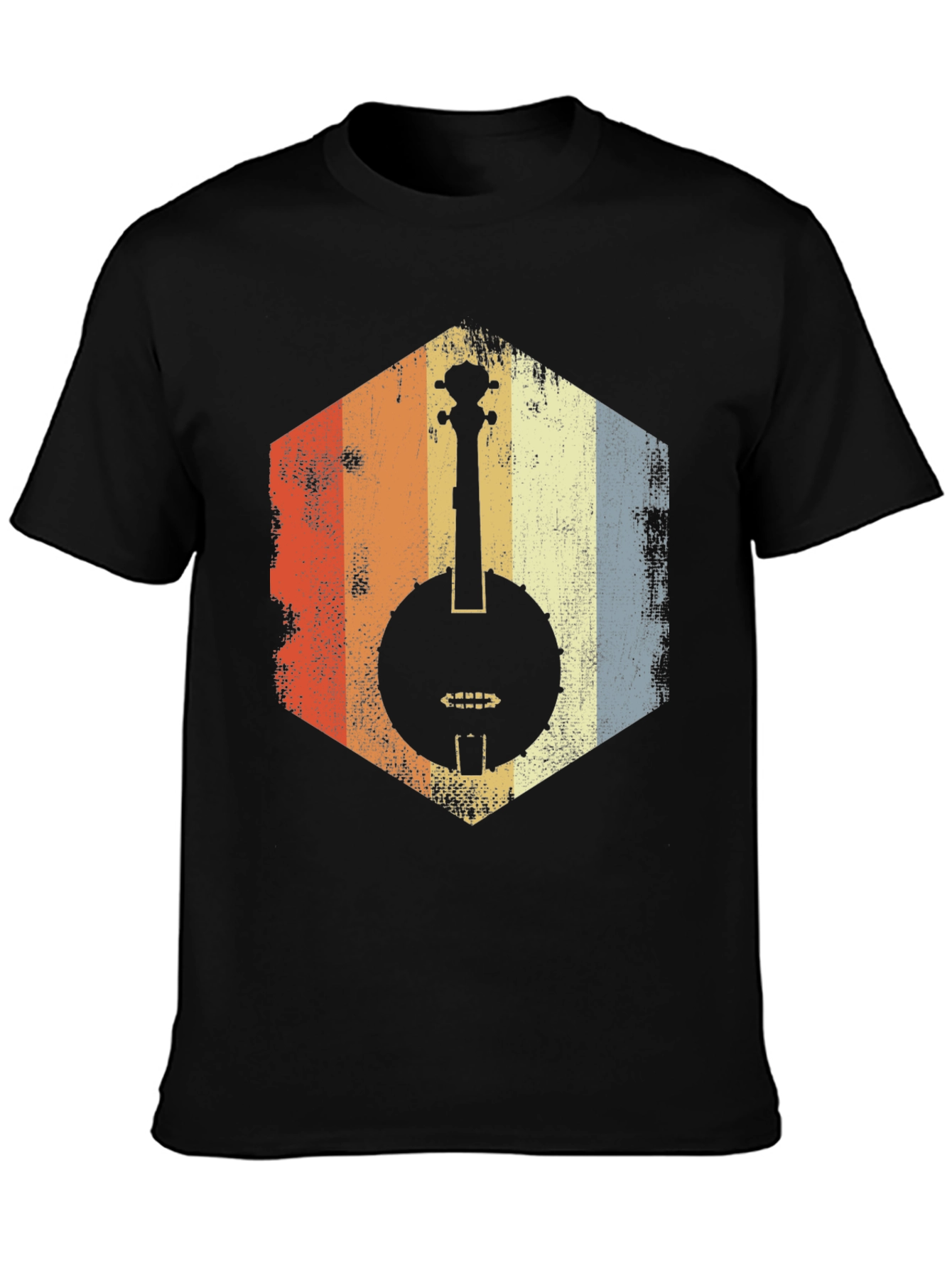 Retro Banjo Graphic Tee - Vintage Music Lover Shirt