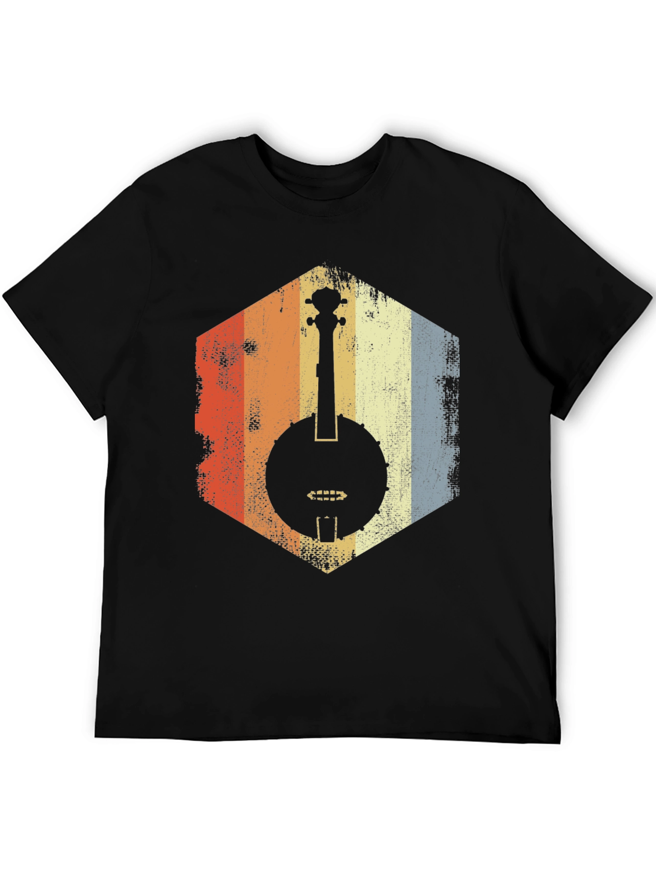 Retro Banjo Graphic Tee - Vintage Music Lover Shirt