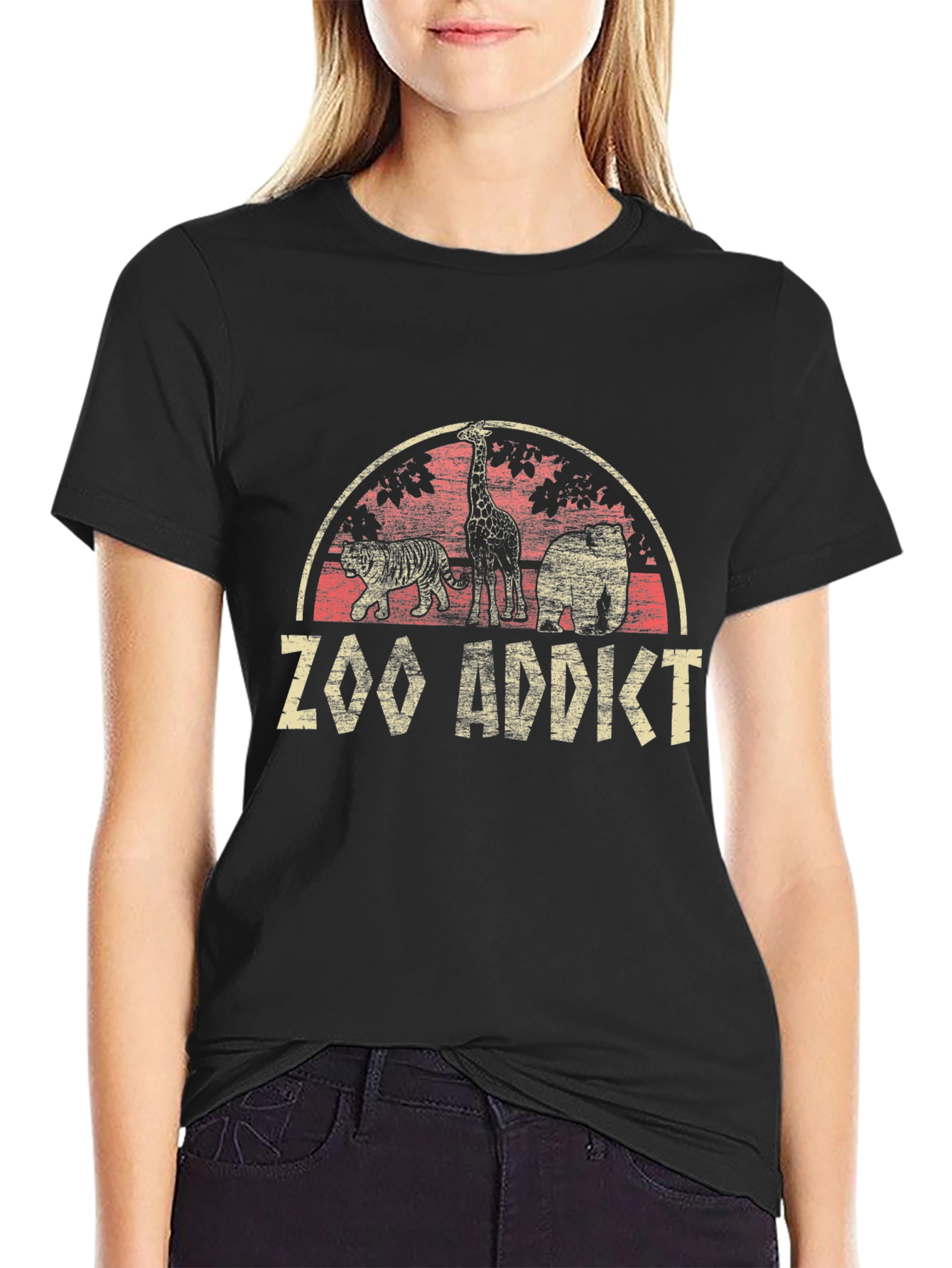 Zoo Addict Animal Graphic Tee - Stylish & Unique Design