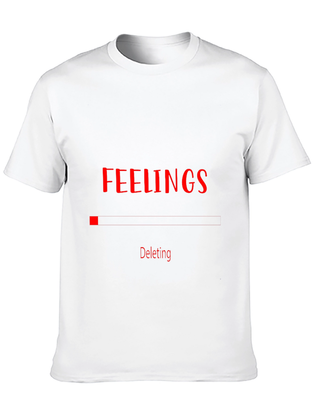 Deleting Feelings Graphic Black T-Shirt