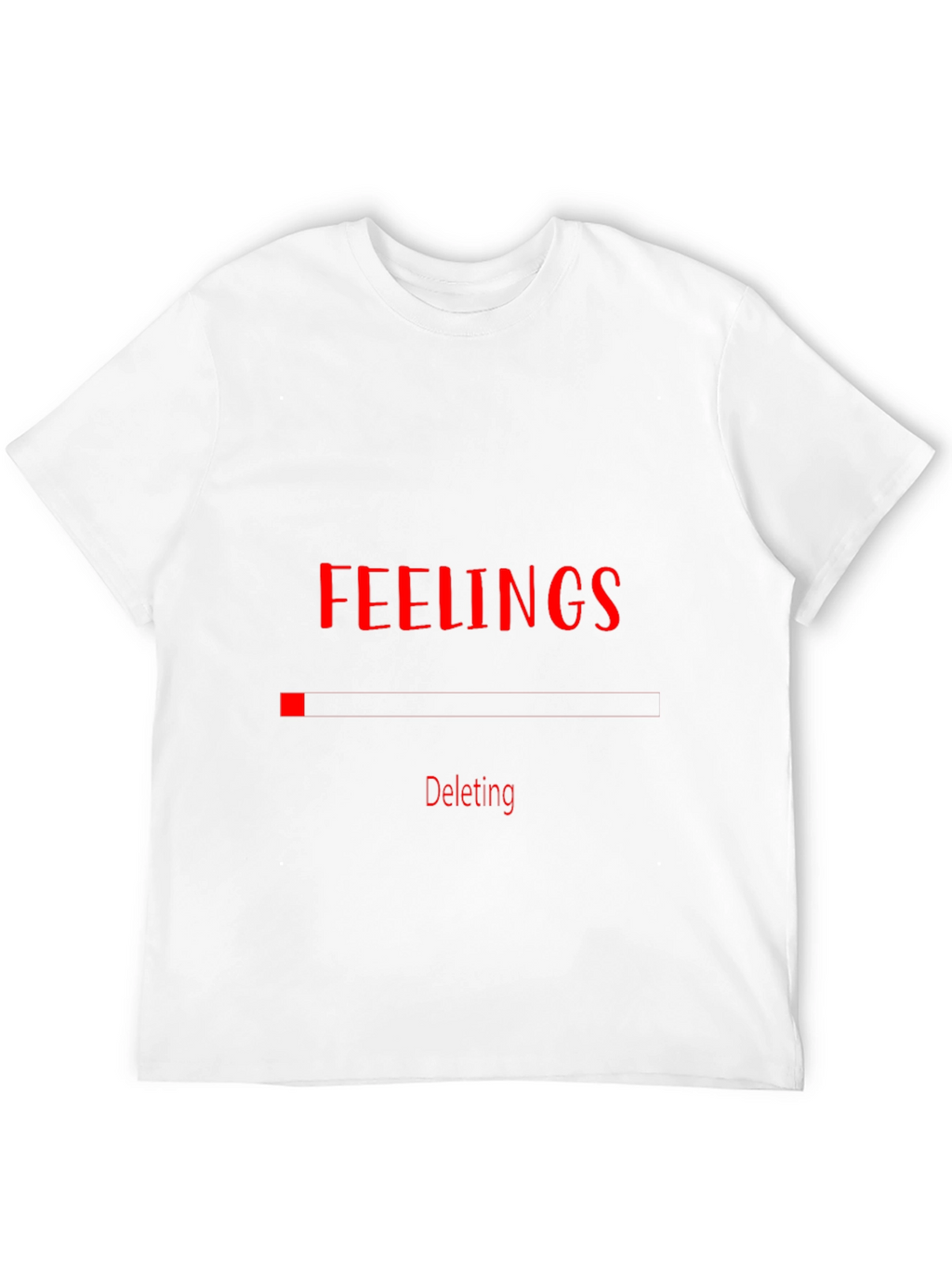 Deleting Feelings Graphic Black T-Shirt