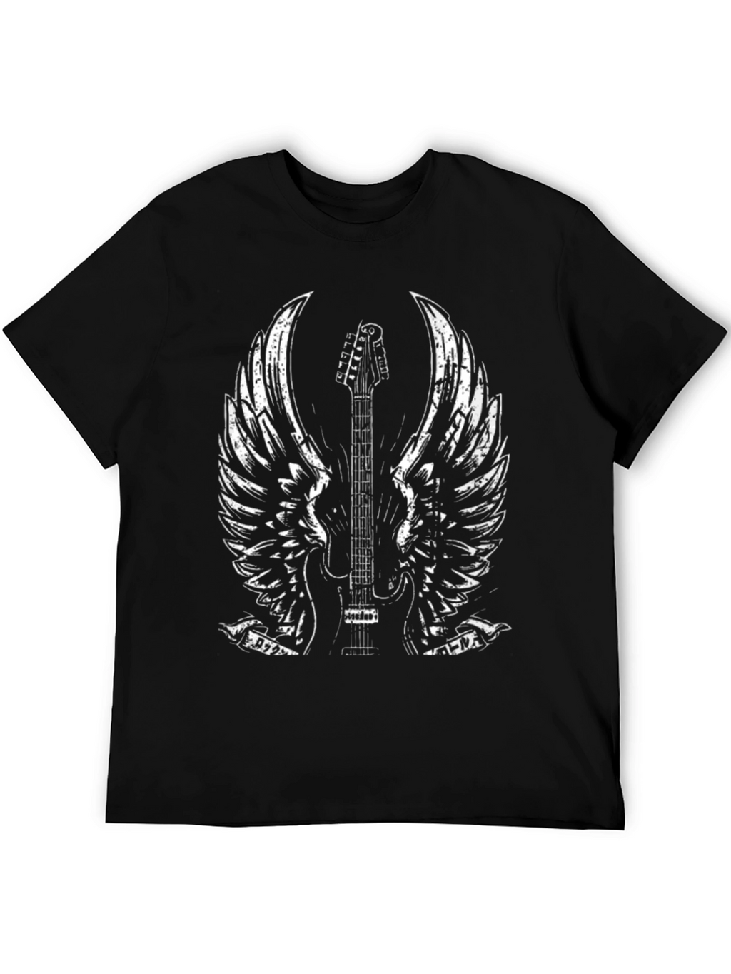 Guitar Wings Graphic Tee - Rocker Style