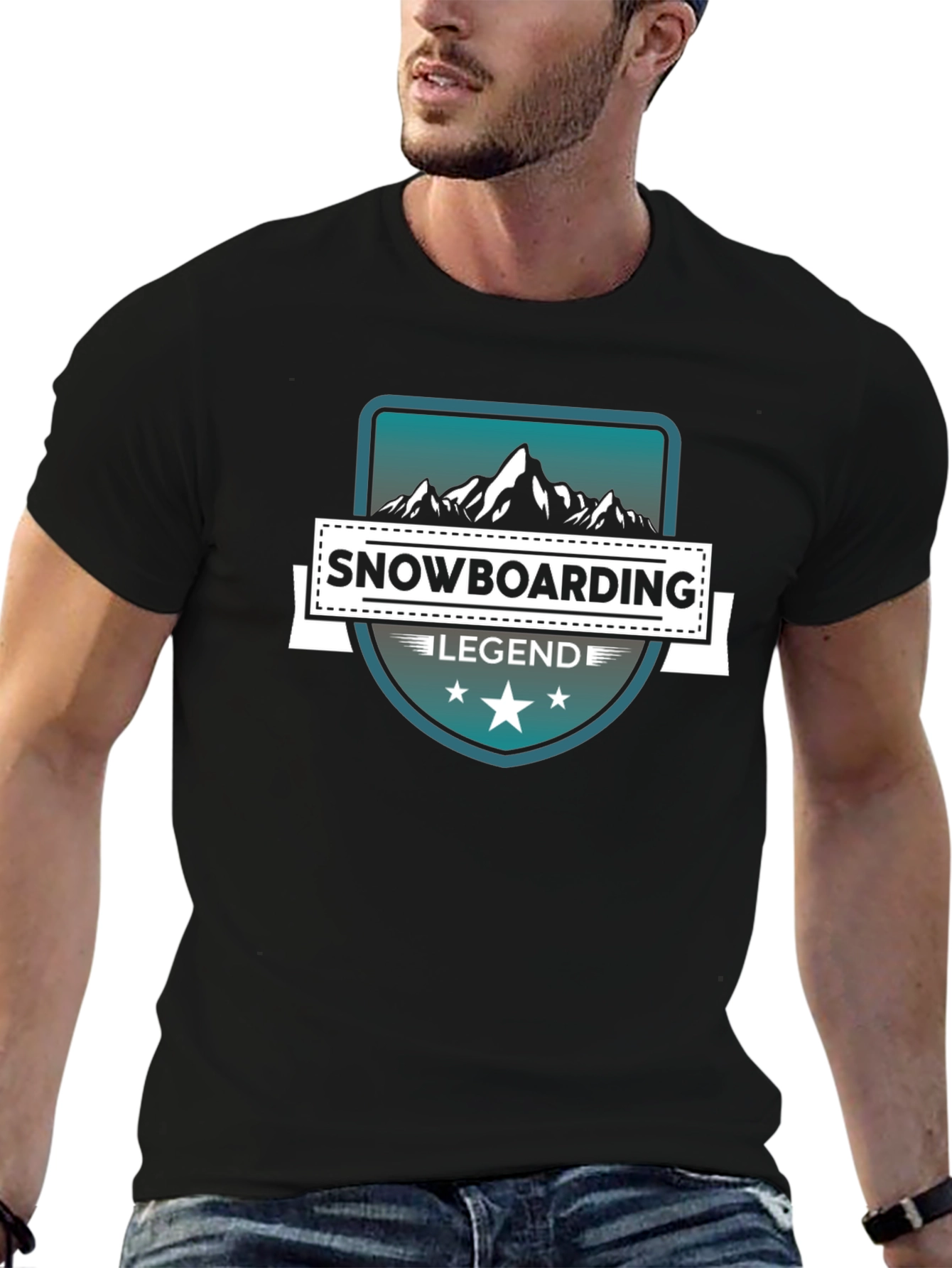 Snowboarding Legend Black T-Shirt
