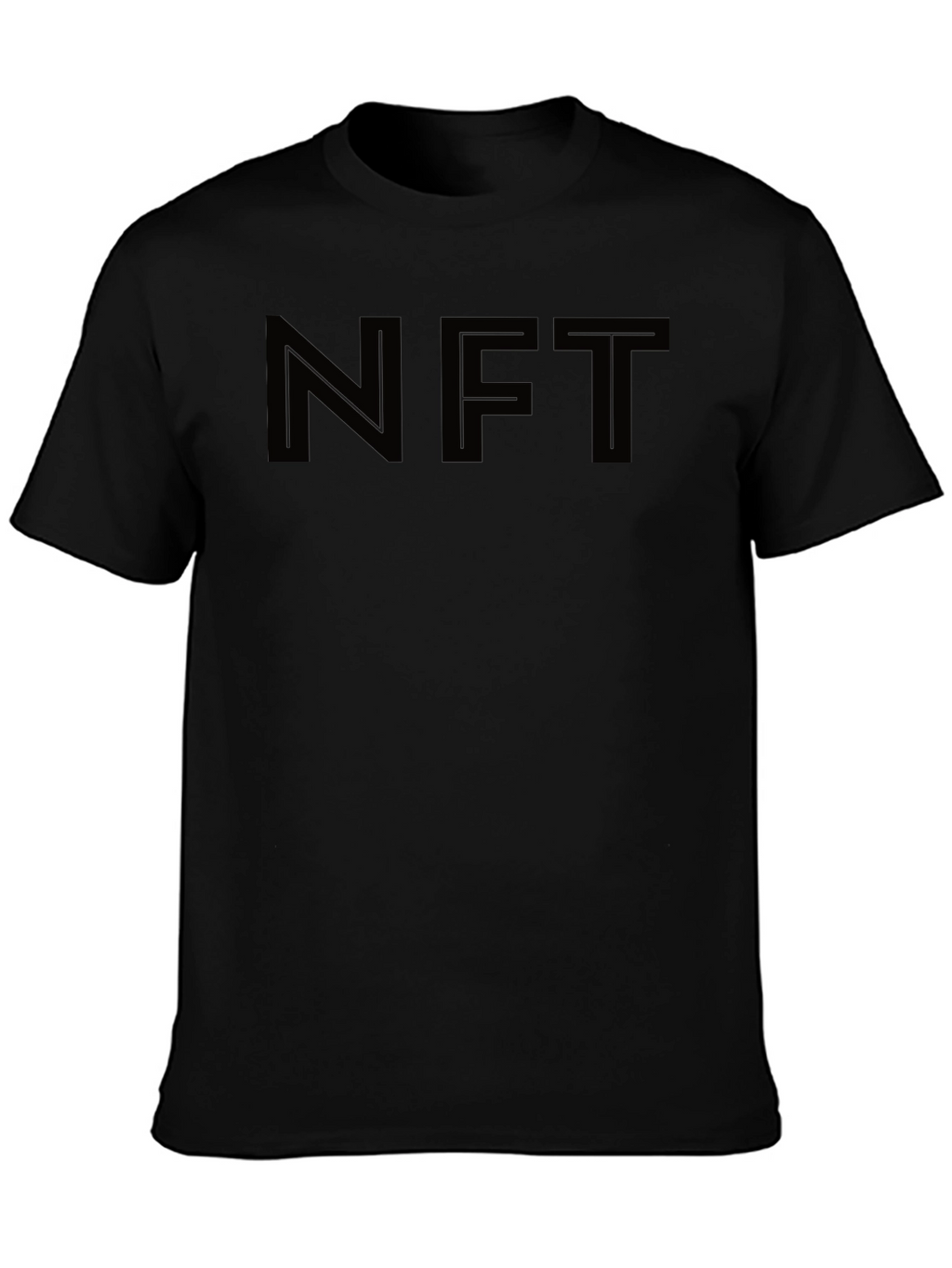 NFT Black Graphic Tee - Trendy Crypto Fashion