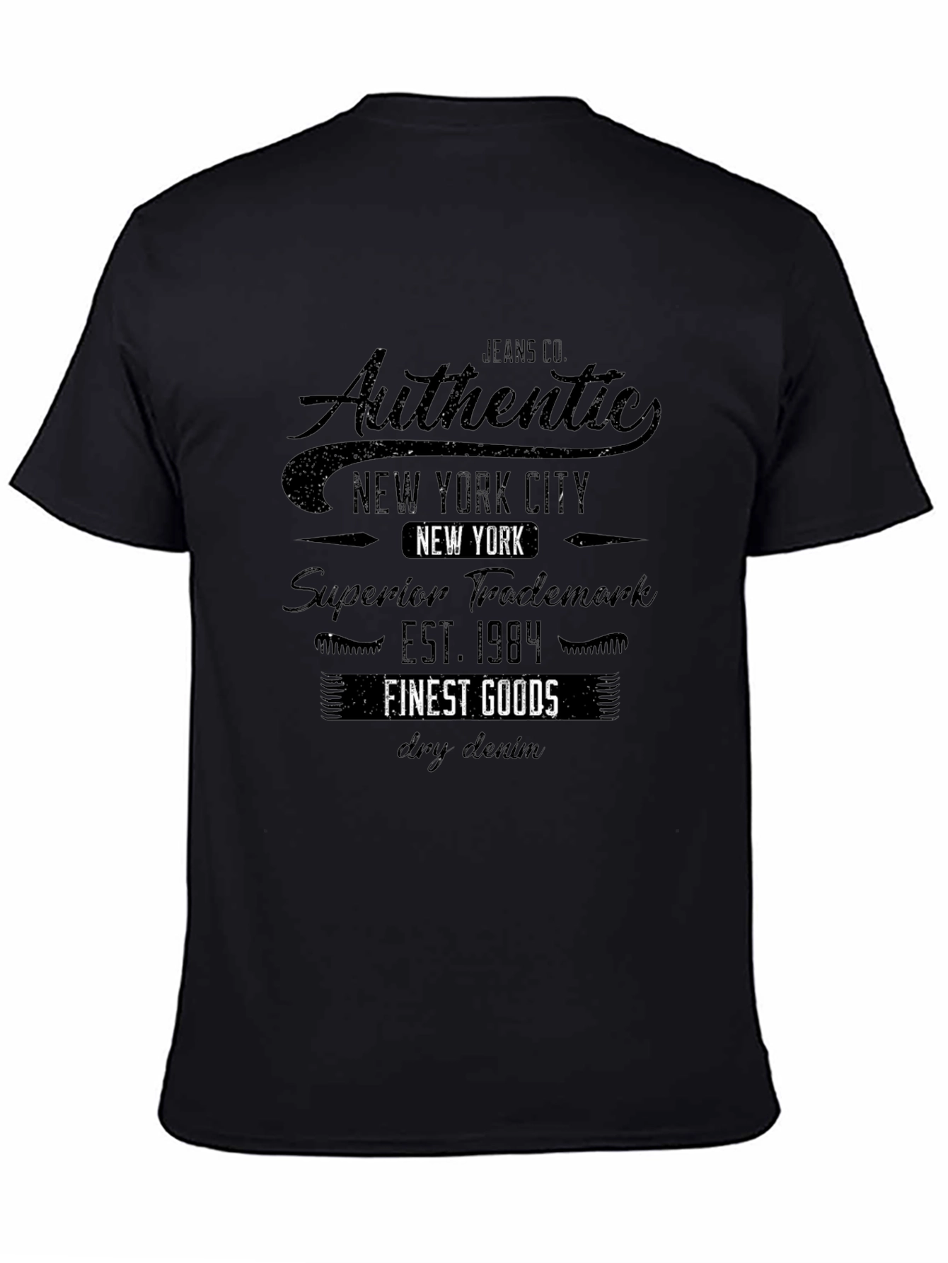 Mens Authentic New York City Graphic T-Shirt