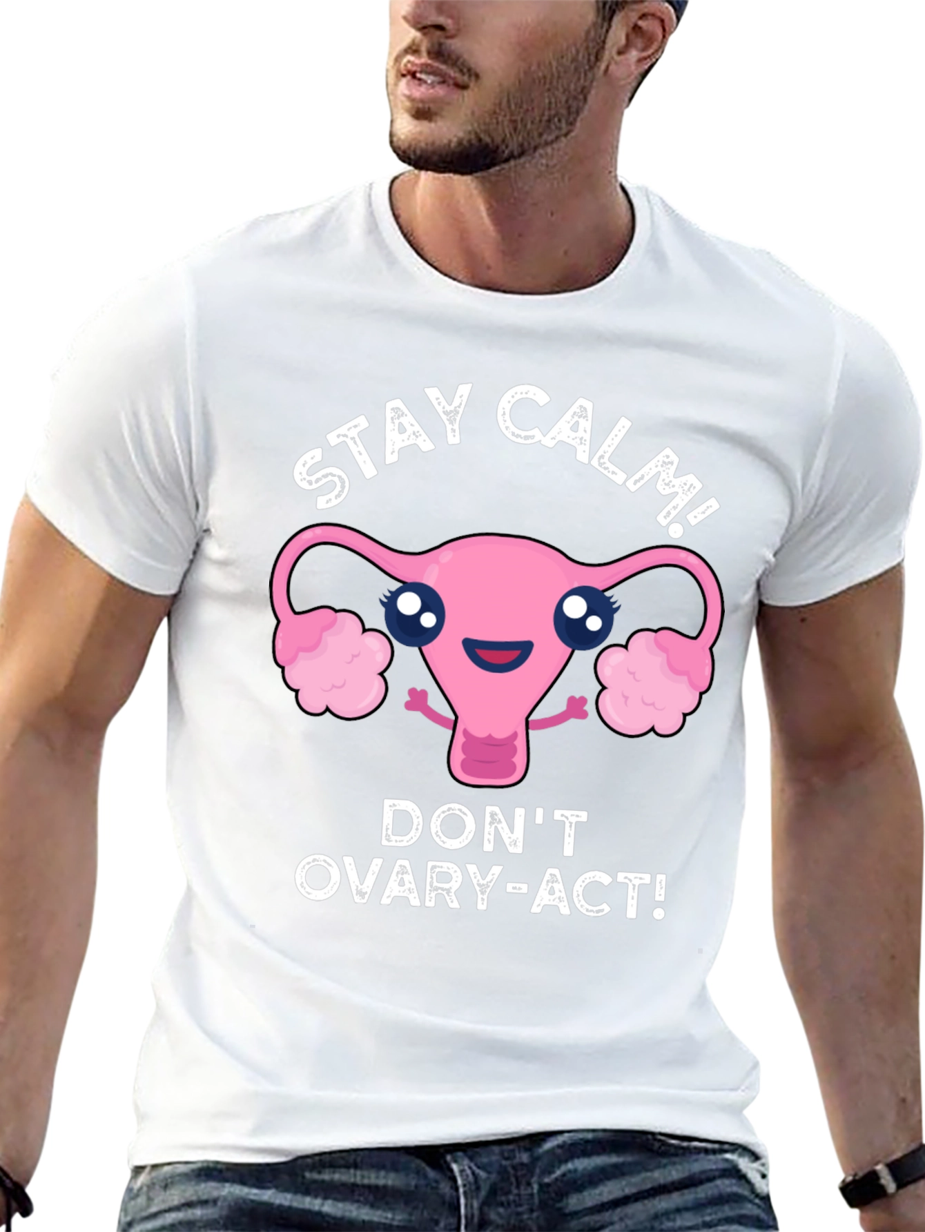 Stay Calm Uterus Graphic T-Shirt