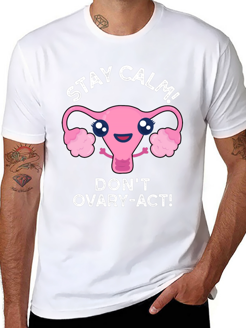 Stay Calm Uterus Graphic T-Shirt