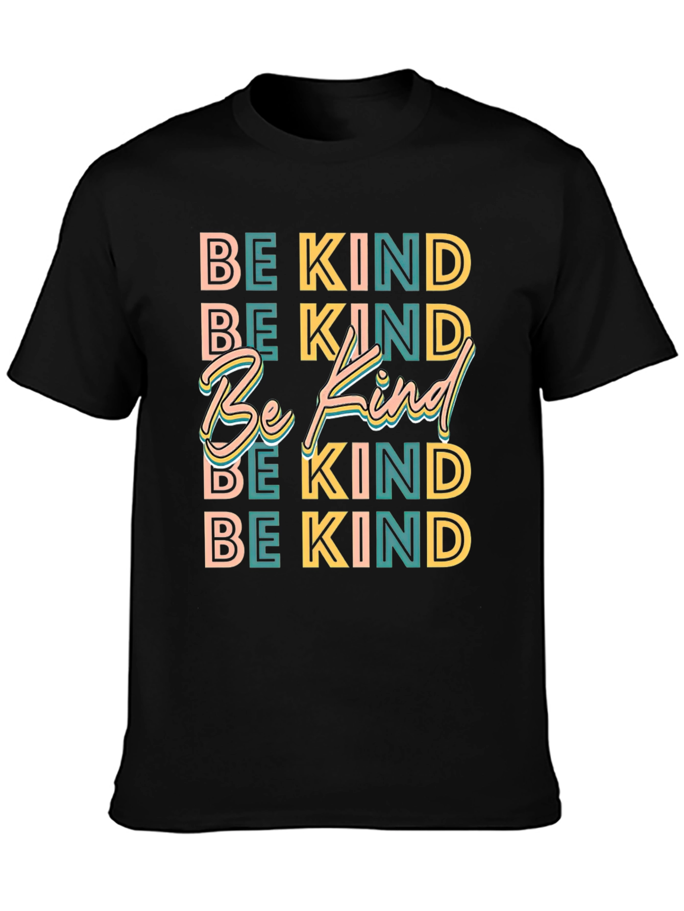 Be Kind Graphic Tee - Retro Style Kindness T-Shirt