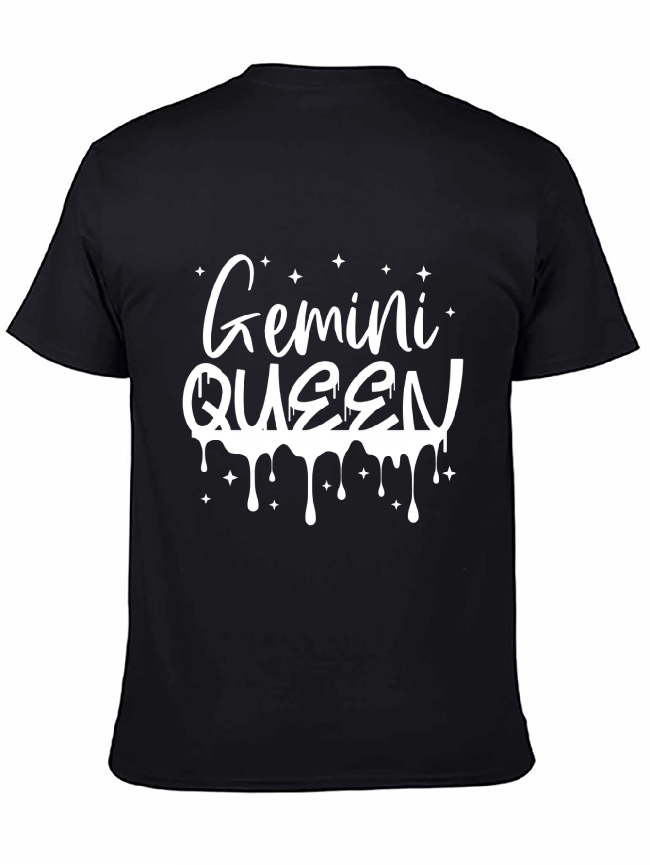 Gemini Queen Black Graphic T-Shirt